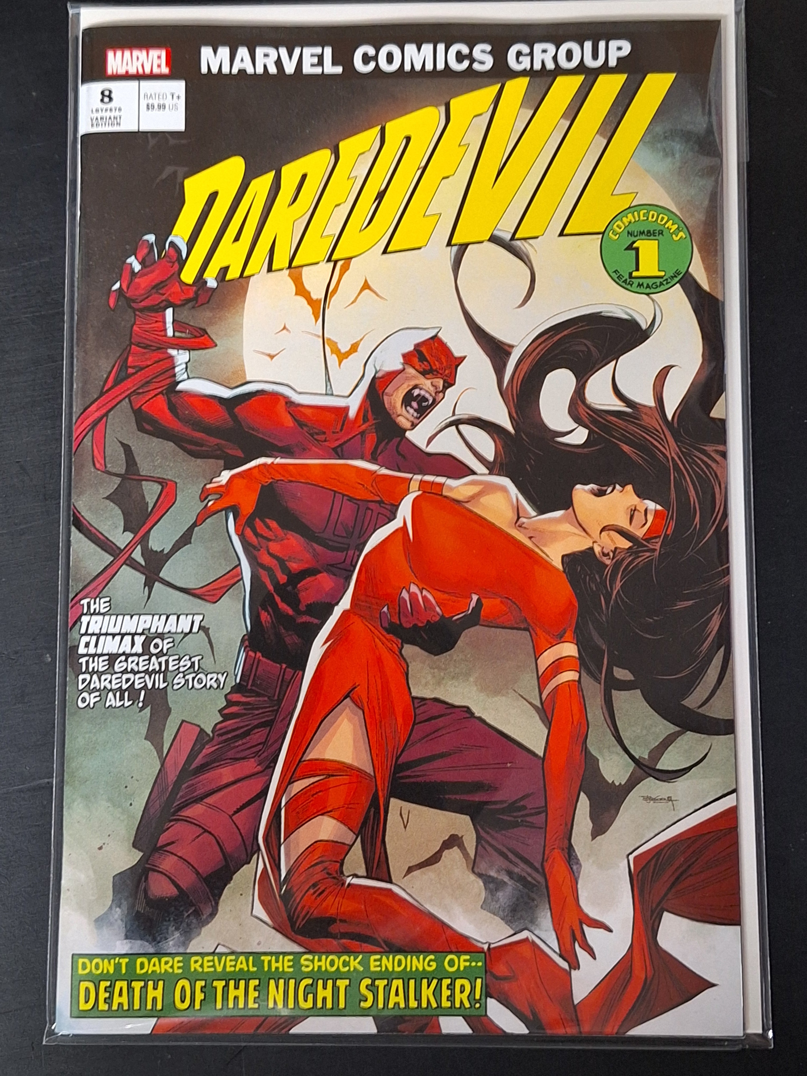 Daredevil 8 Marvel 2024  60th Anniversary Oversized Issue Vampire Variant - Error Edition