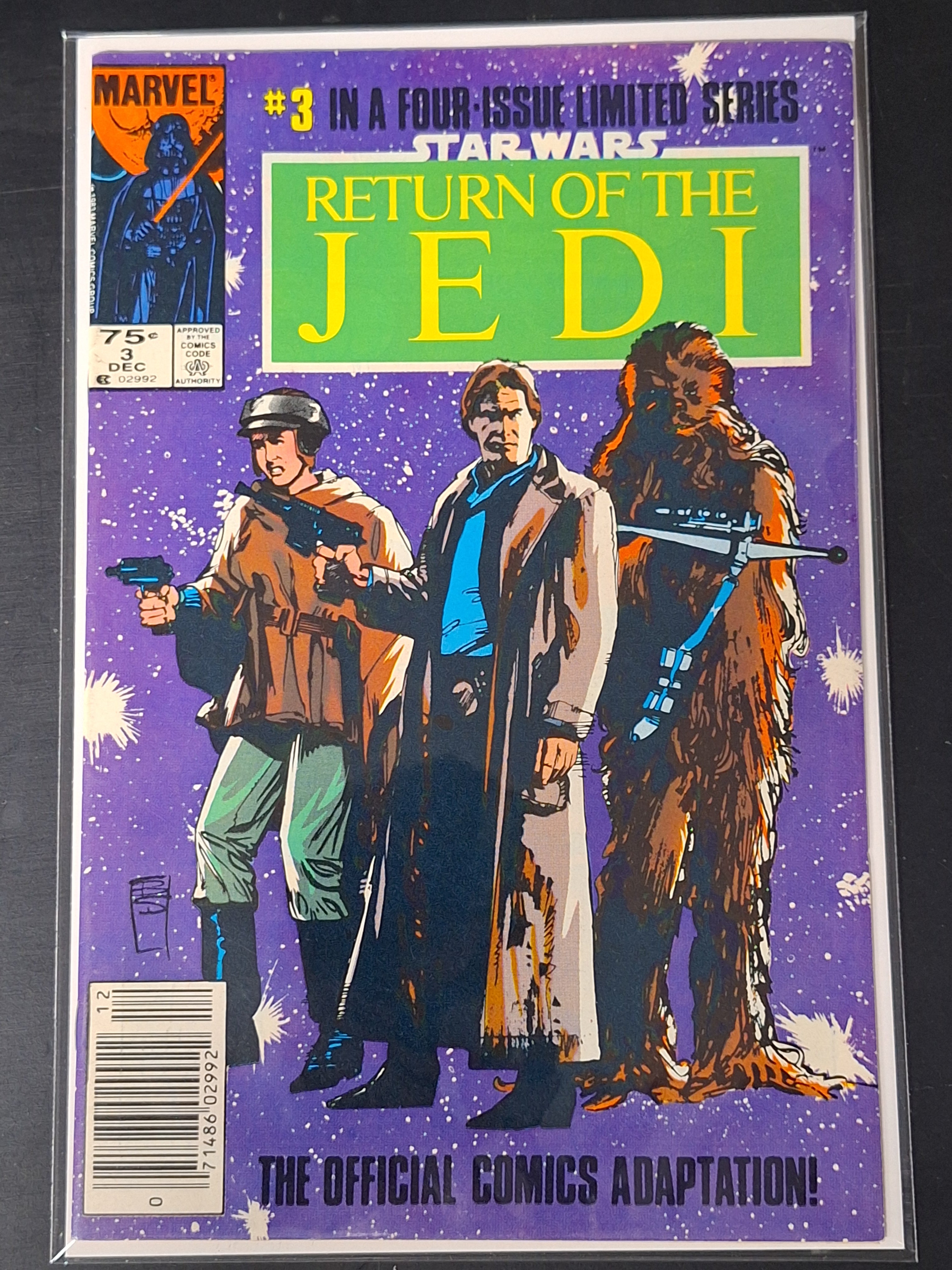 Star Wars: Return of the Jedi 3 Marvel 1983 CPV, 1st Mon Mothma