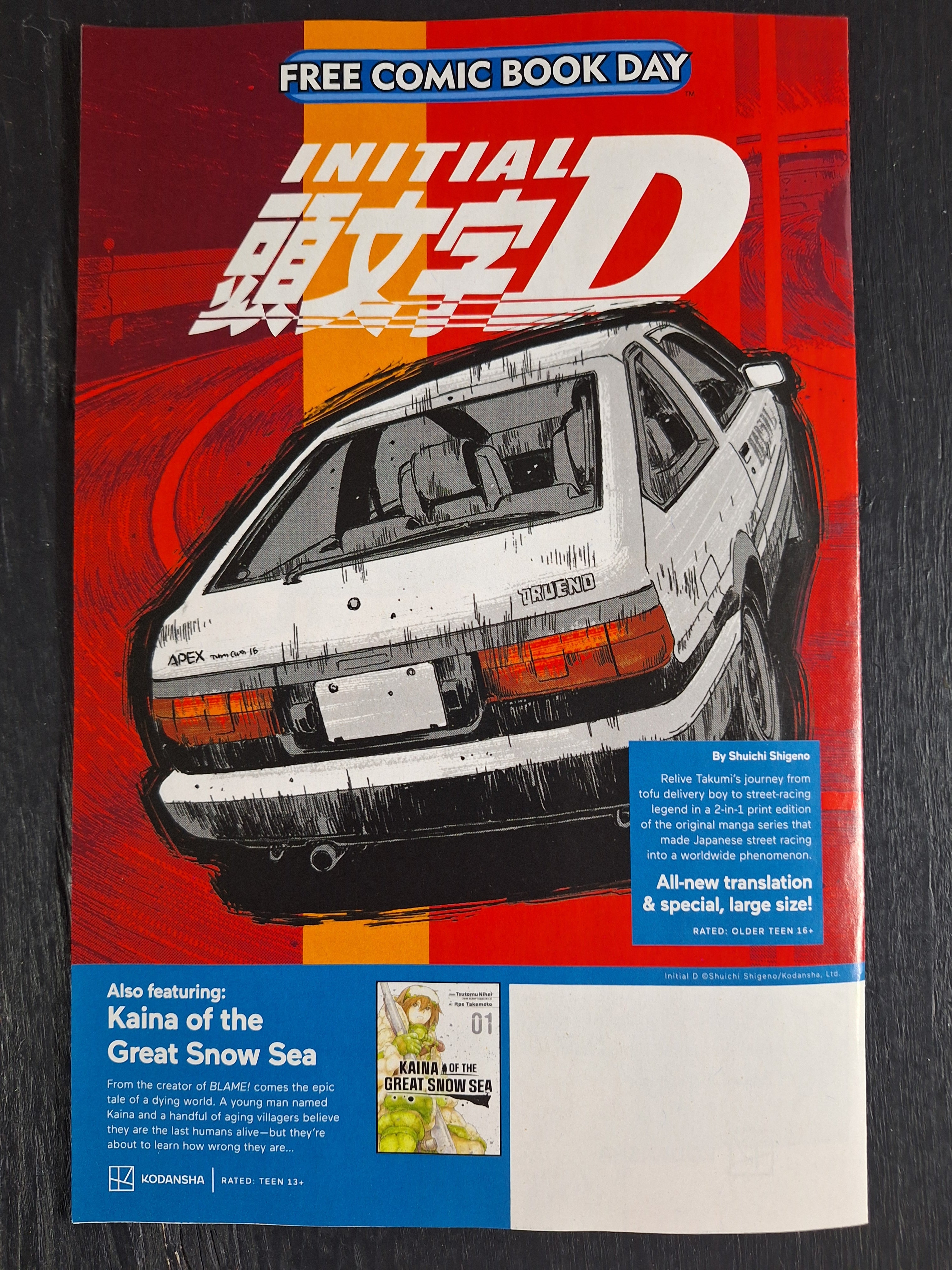INITIAL D / KAINA OF THE GREAT SNOW SEA 1 - FREE COMIC BOOK DAY 2024 - FCBD KODANSHA PRESENTS