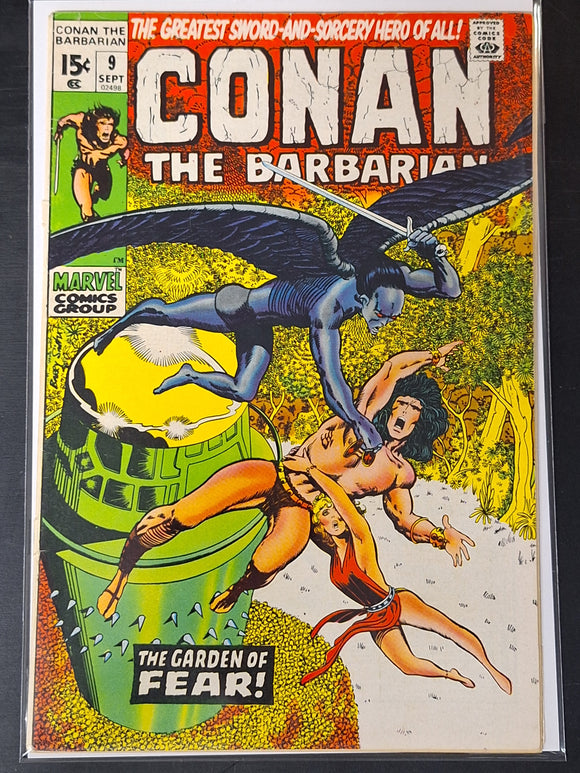Conan The Barbarian 9 Marvel 1971 Scarce Early Issue, Last 15 Cent