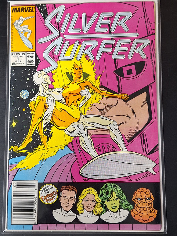 Silver Surfer 1 Marvel 1987 Newsstand, Origin Retold