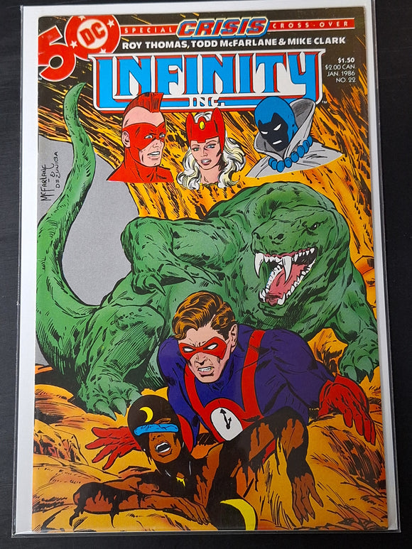 Infinity Inc. 22 DC 1986 Early Work By Todd McFarlane