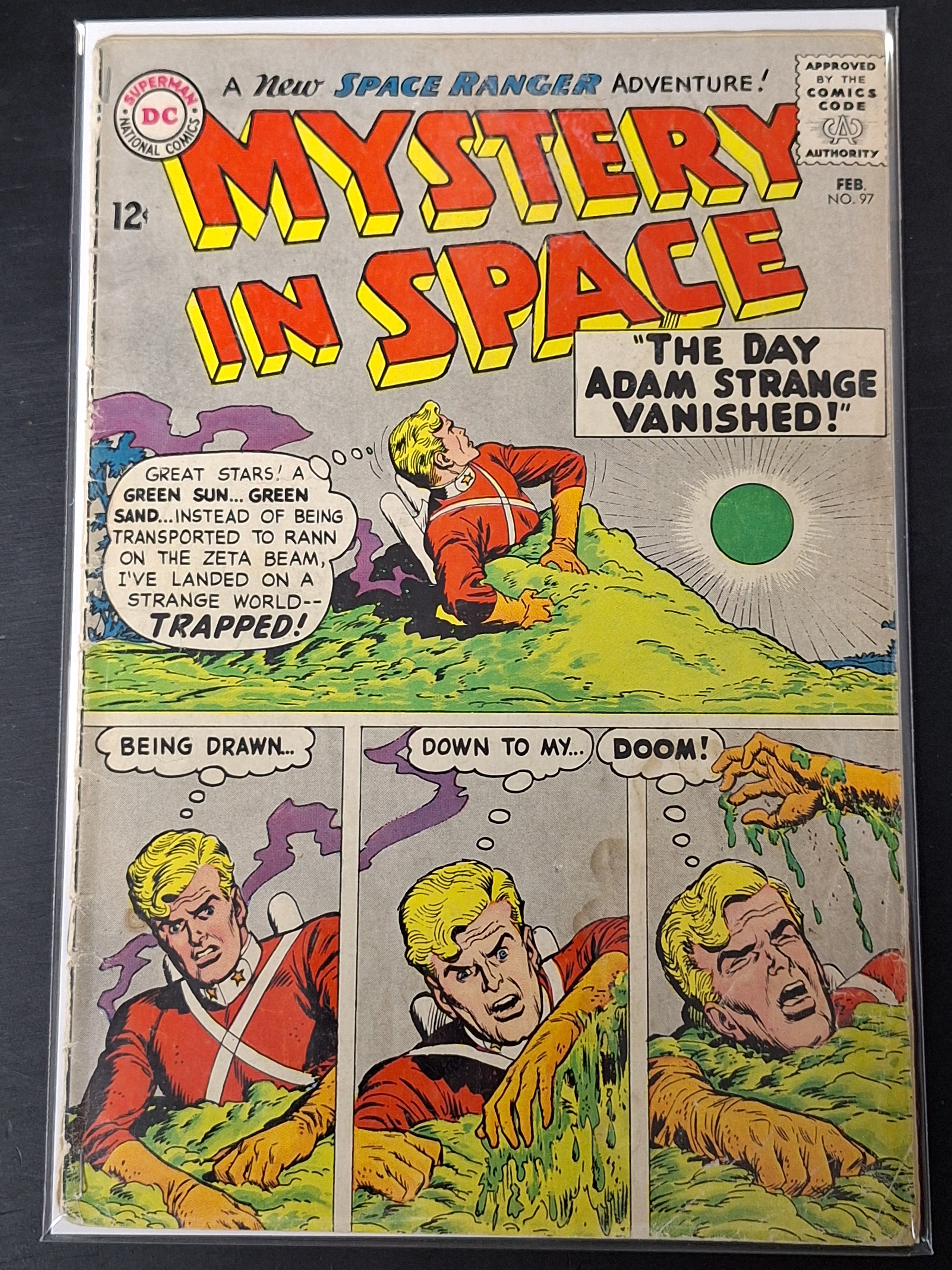 Mystery In Space 97 DC 1965 The Day Adam Strange Vanished