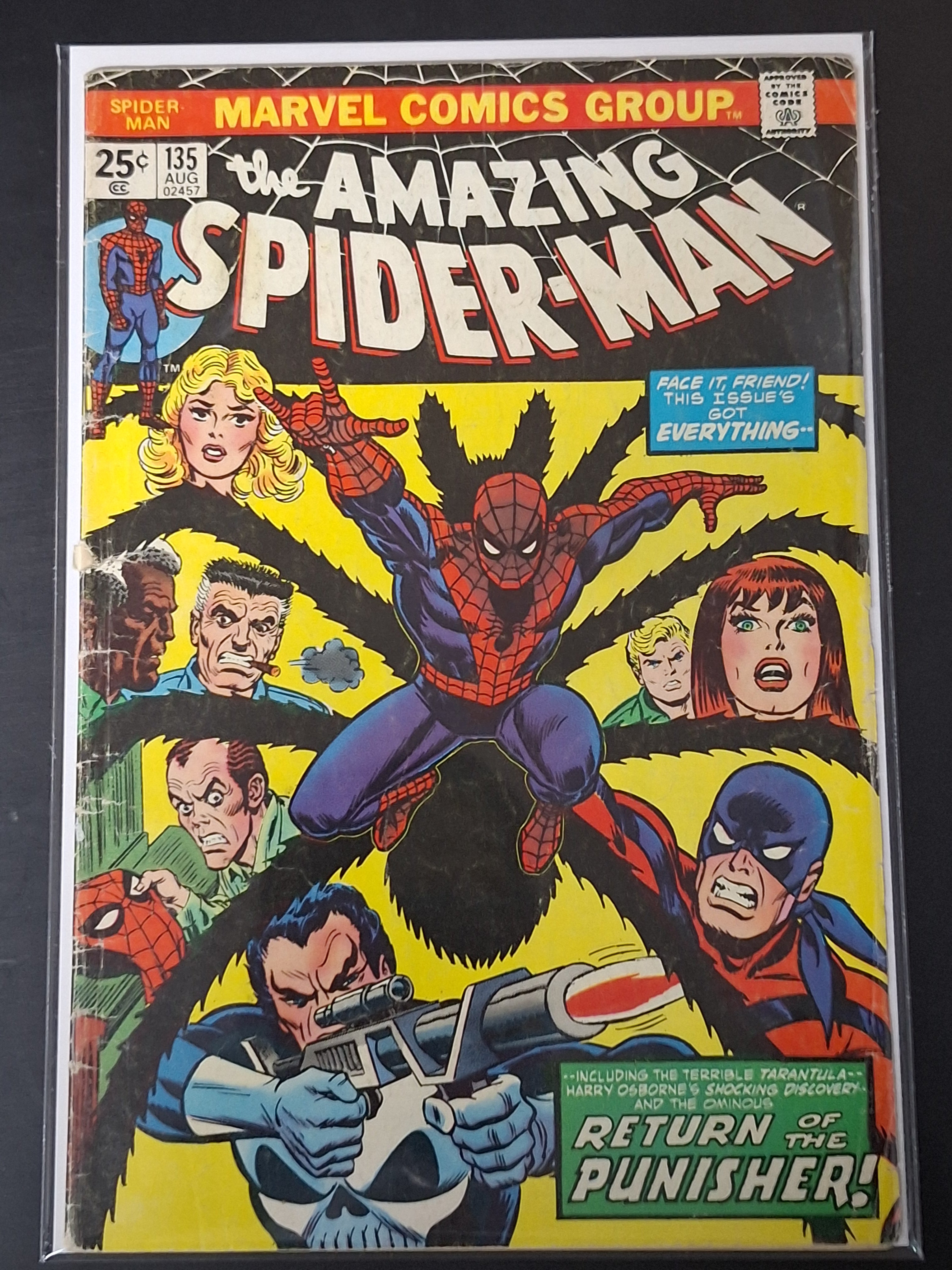 Amazing Spider-Man 135 Marvel 1974 2nd App of The Punisher