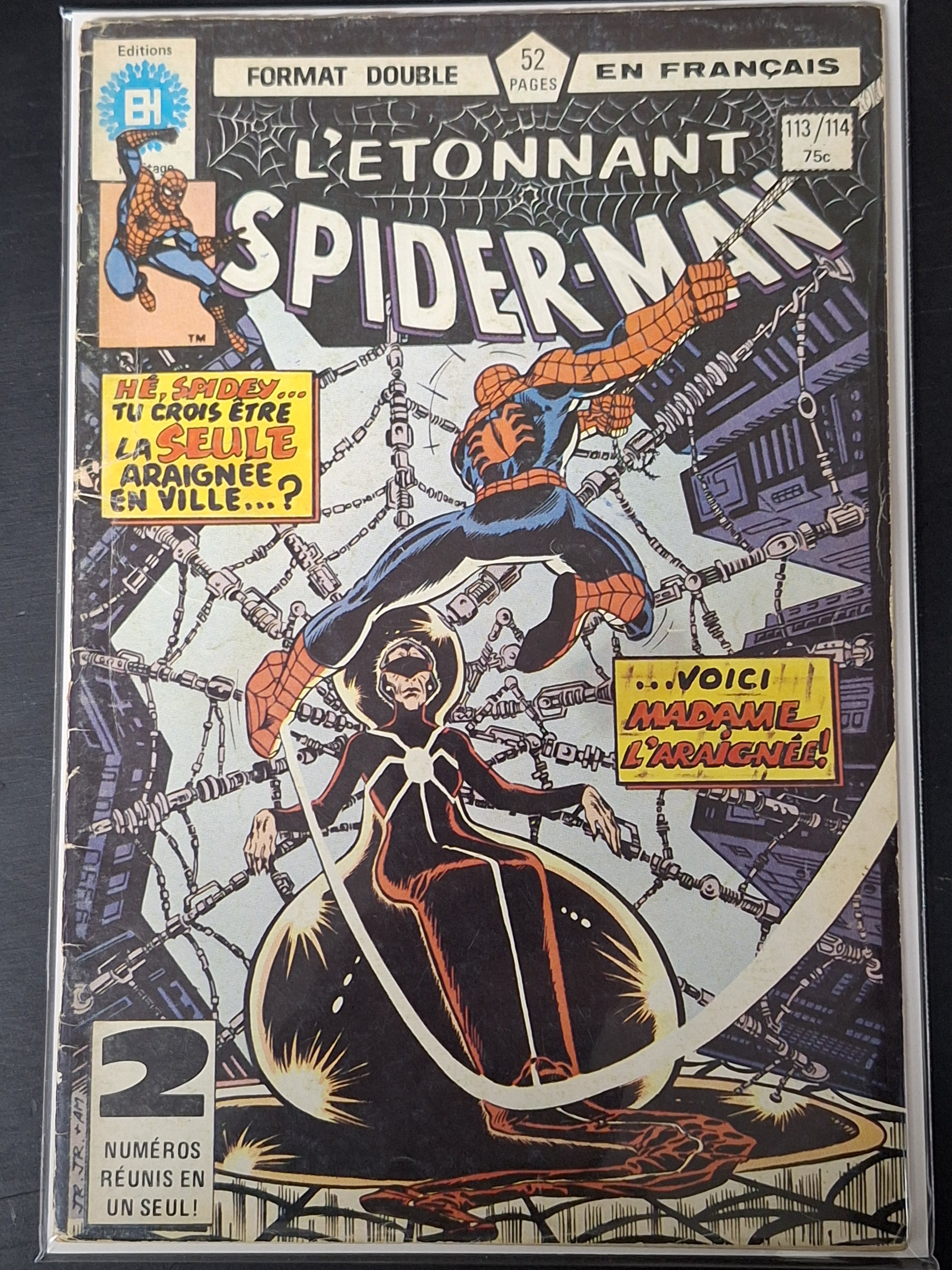 L'Etonnant Spider-Man 113/114 Scarce French Heritage Edition 1st Madame Web