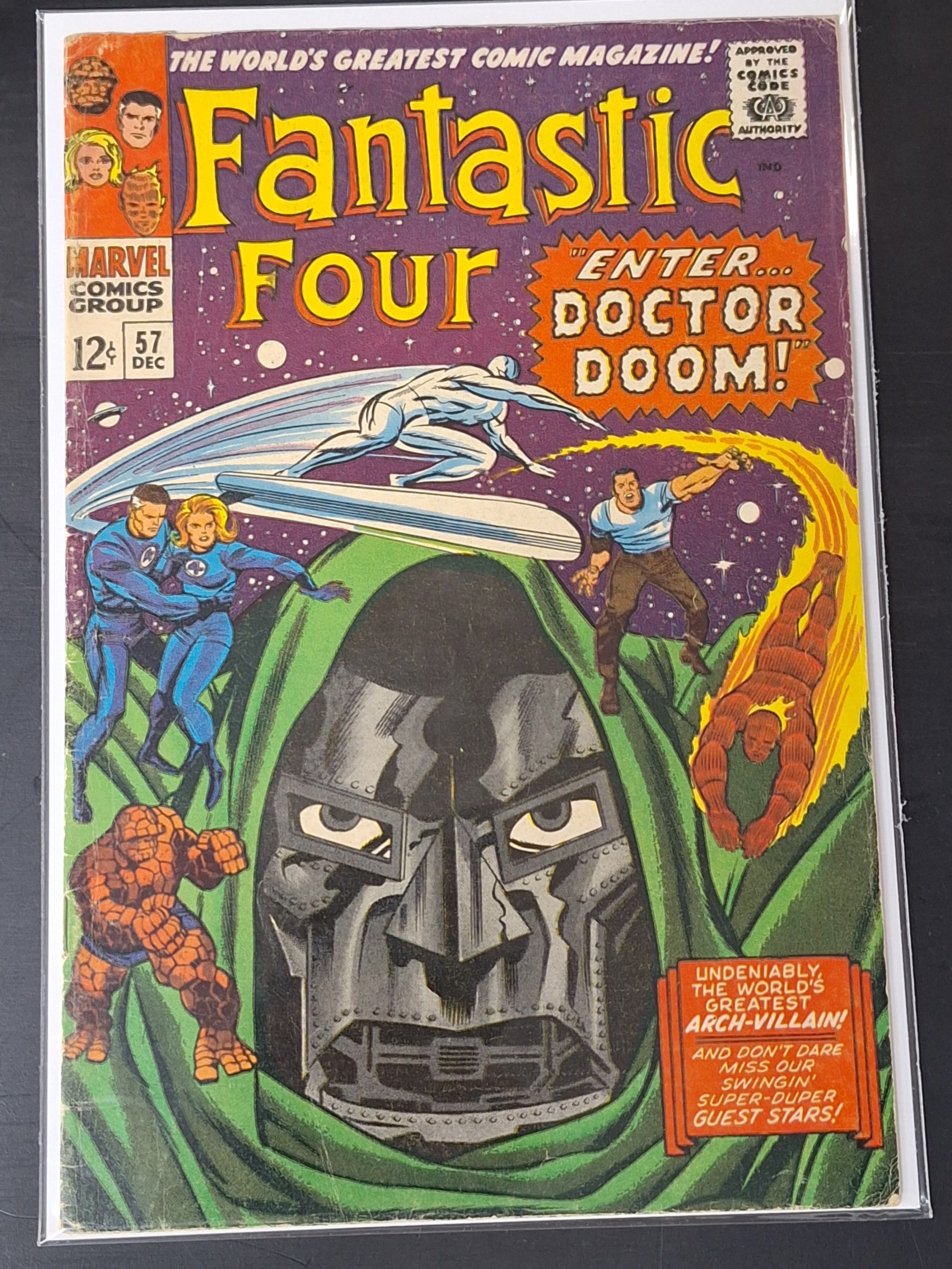 Fantastic Four 57 Marvel 1966 Iconic Doctor Doom Cover