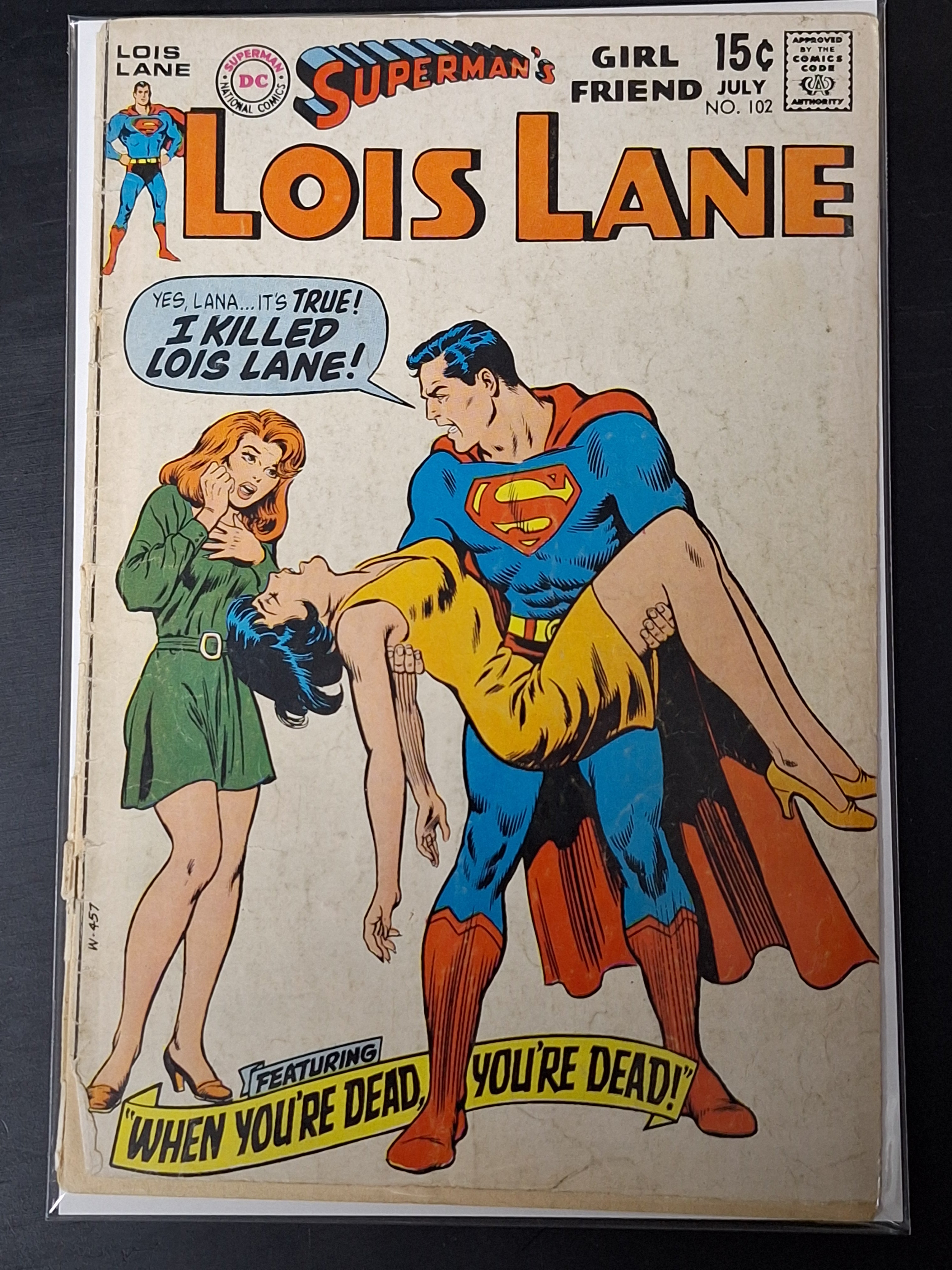 Lois Lane 102 DC 1970 Superman Kills Lois