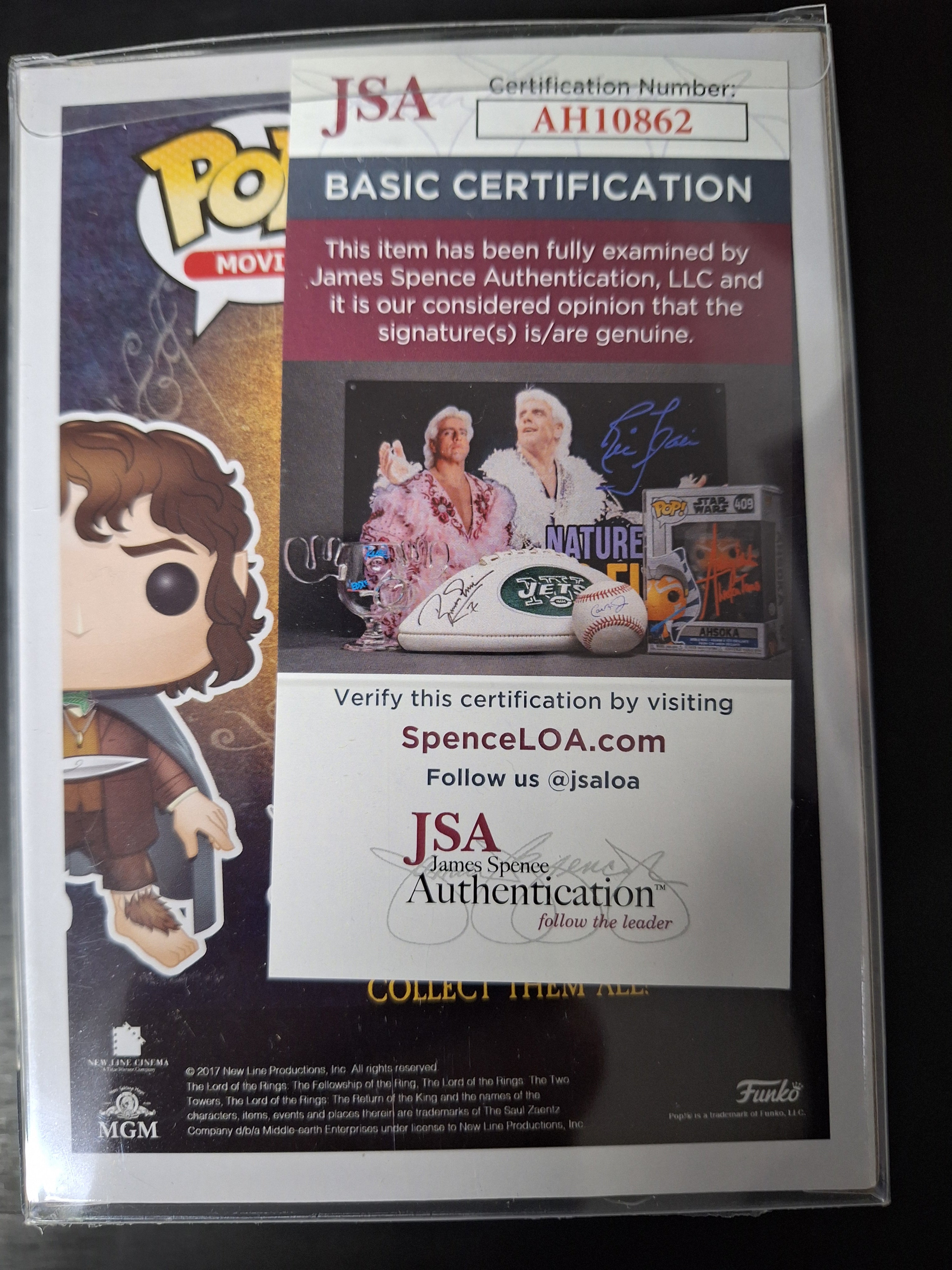 Funko POP! - Frodo Baggins #444 - Autographed Elijah Wood- JSA Auto COA