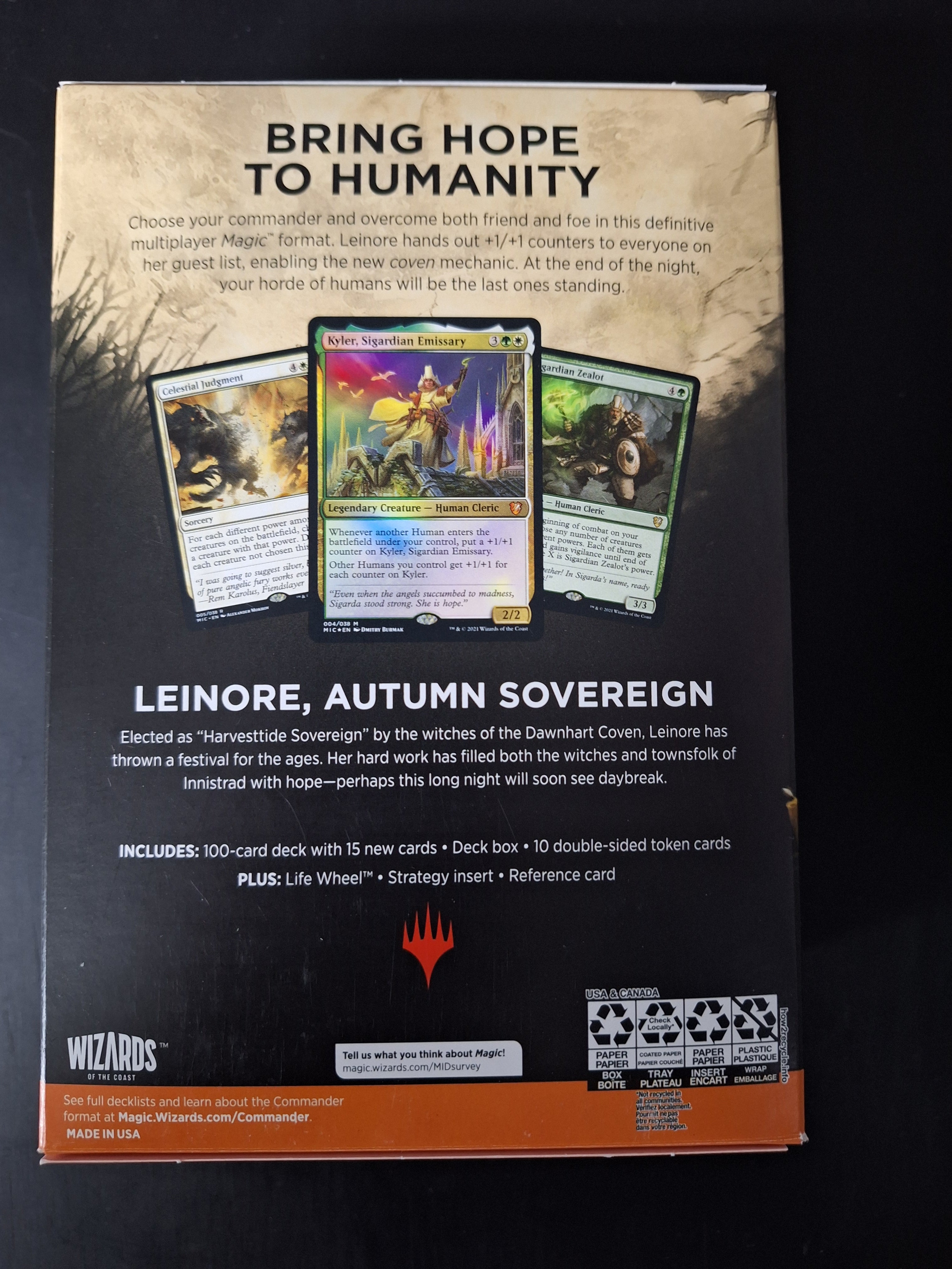 Magic The Gathering - Commander Deck - Innistrad Midnight Hunt - Coven Counters
