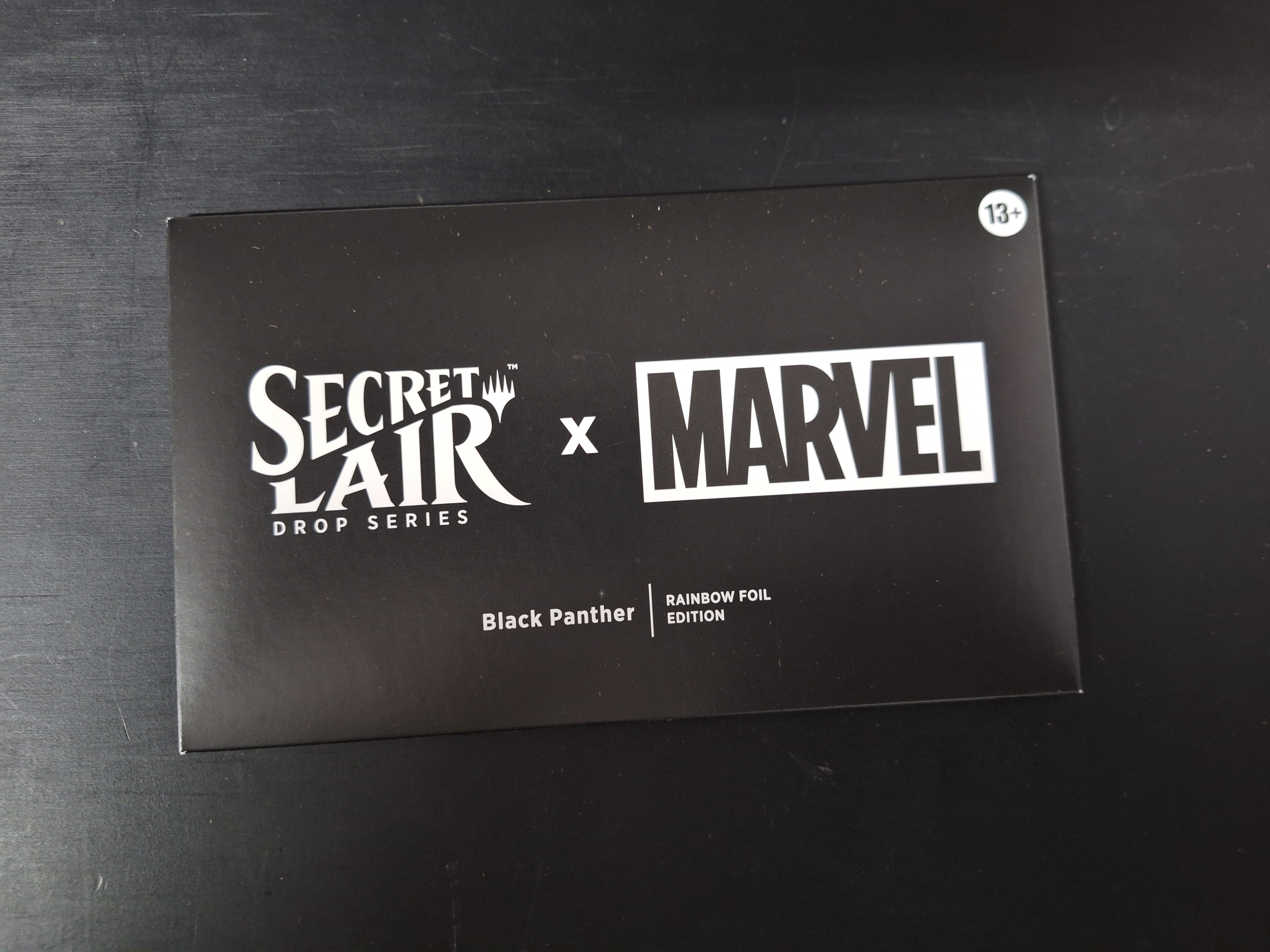 Magic The Gathering Secret Lair x Marvel - Black Panther Rainbow Foil Edition