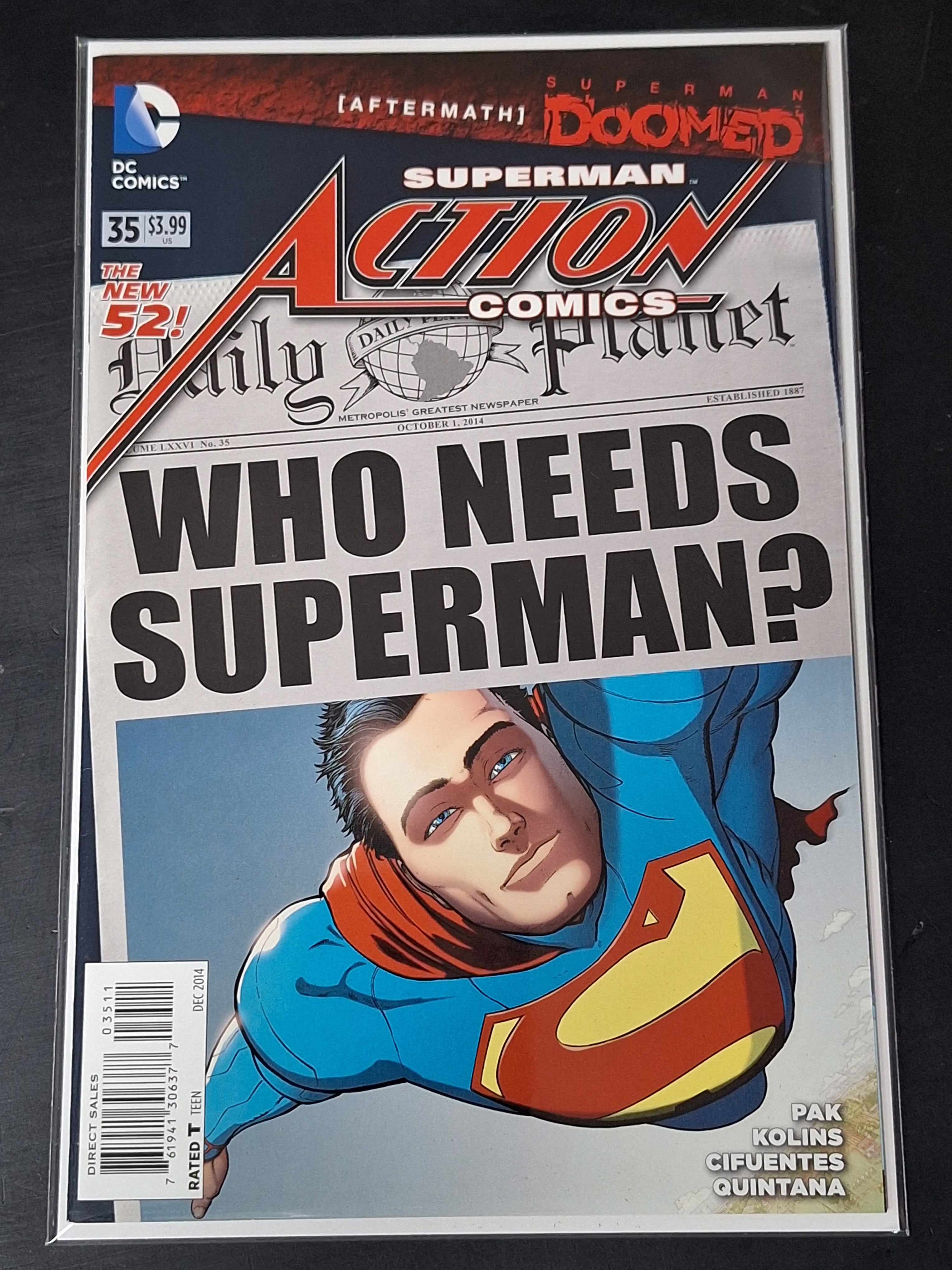 Action Comics 35 DC 2014 Doomed Aftermath