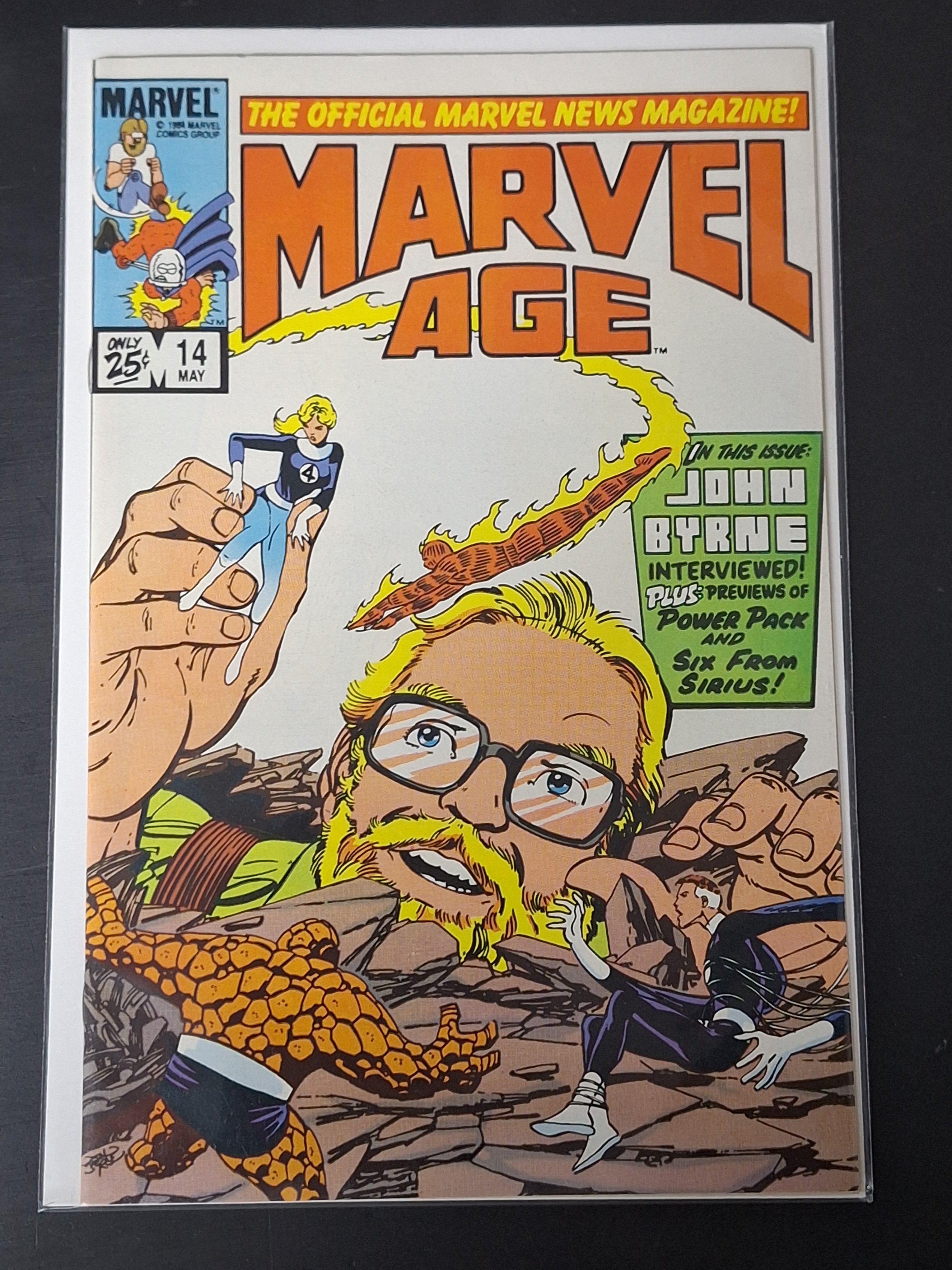 Marvel Age 14 Marvel 1984n John Byrne Interview FF Homage