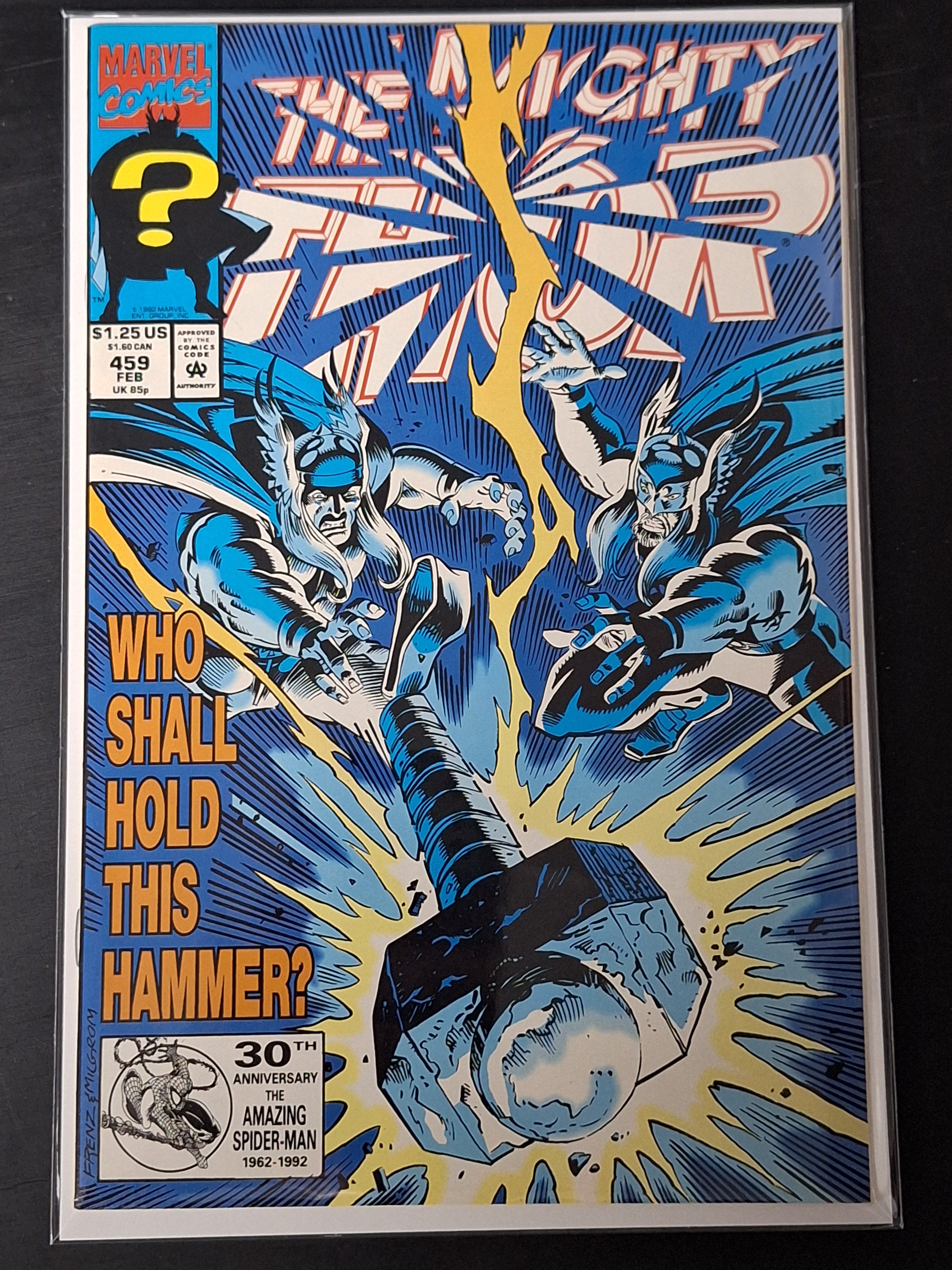 Thor 459 Marvel 1992 1st App of Eric Masterson as Thunderstrike