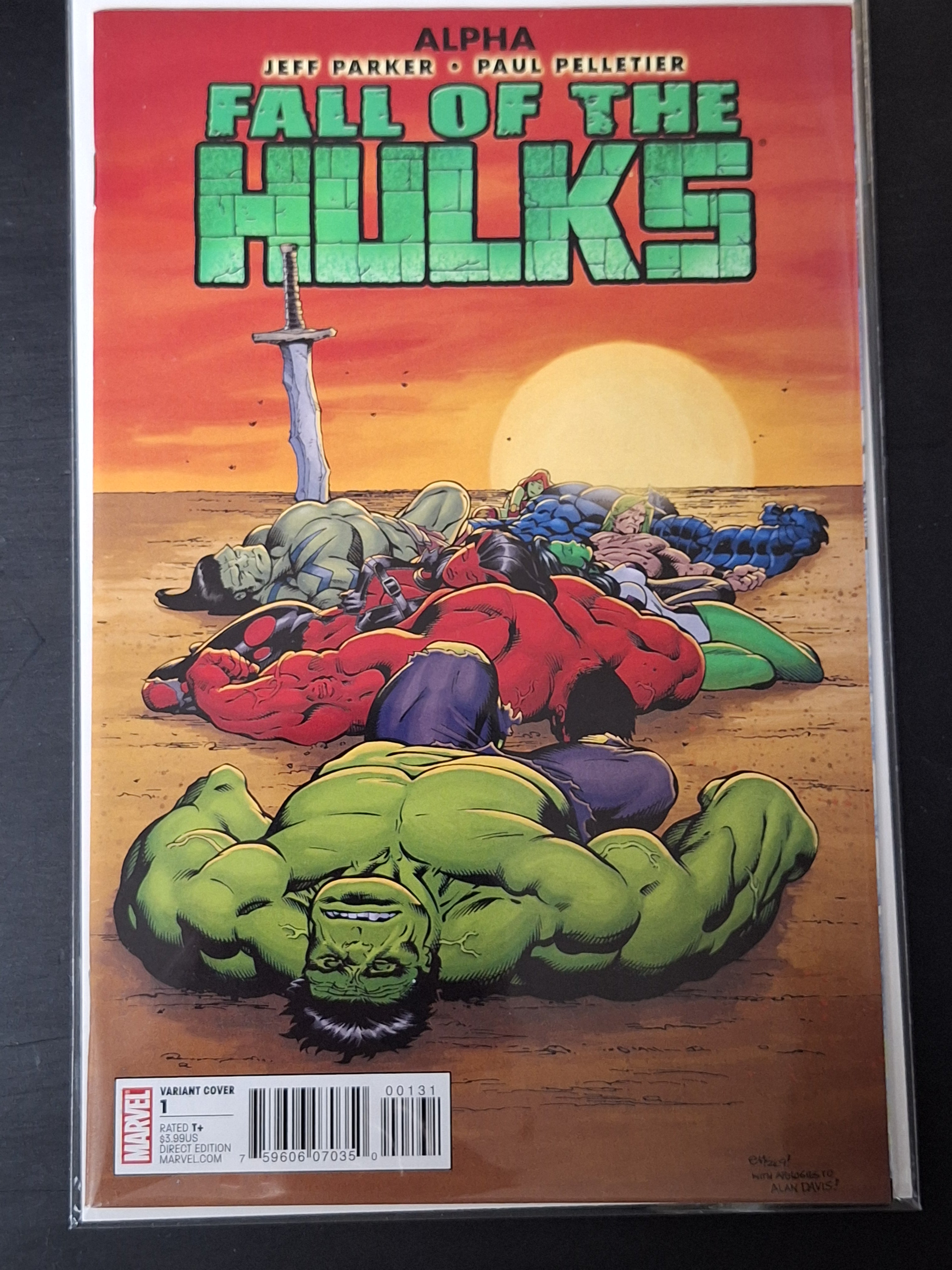 Fall of the Hulks Alpha 1 Marvel 2010 Limited Edition NYE Variant