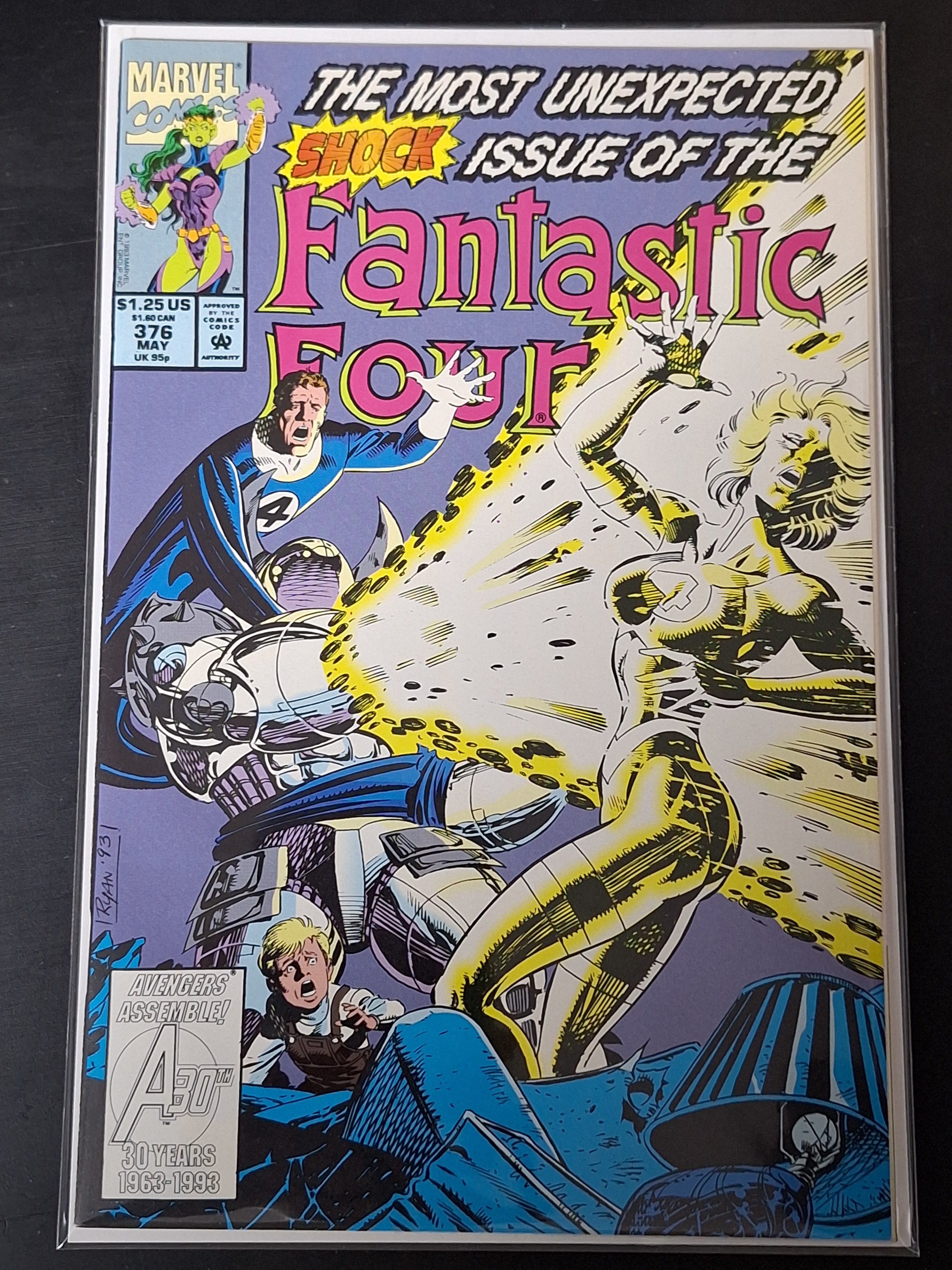 Fantastic Four 376 Marvel 1993 Shock Issue