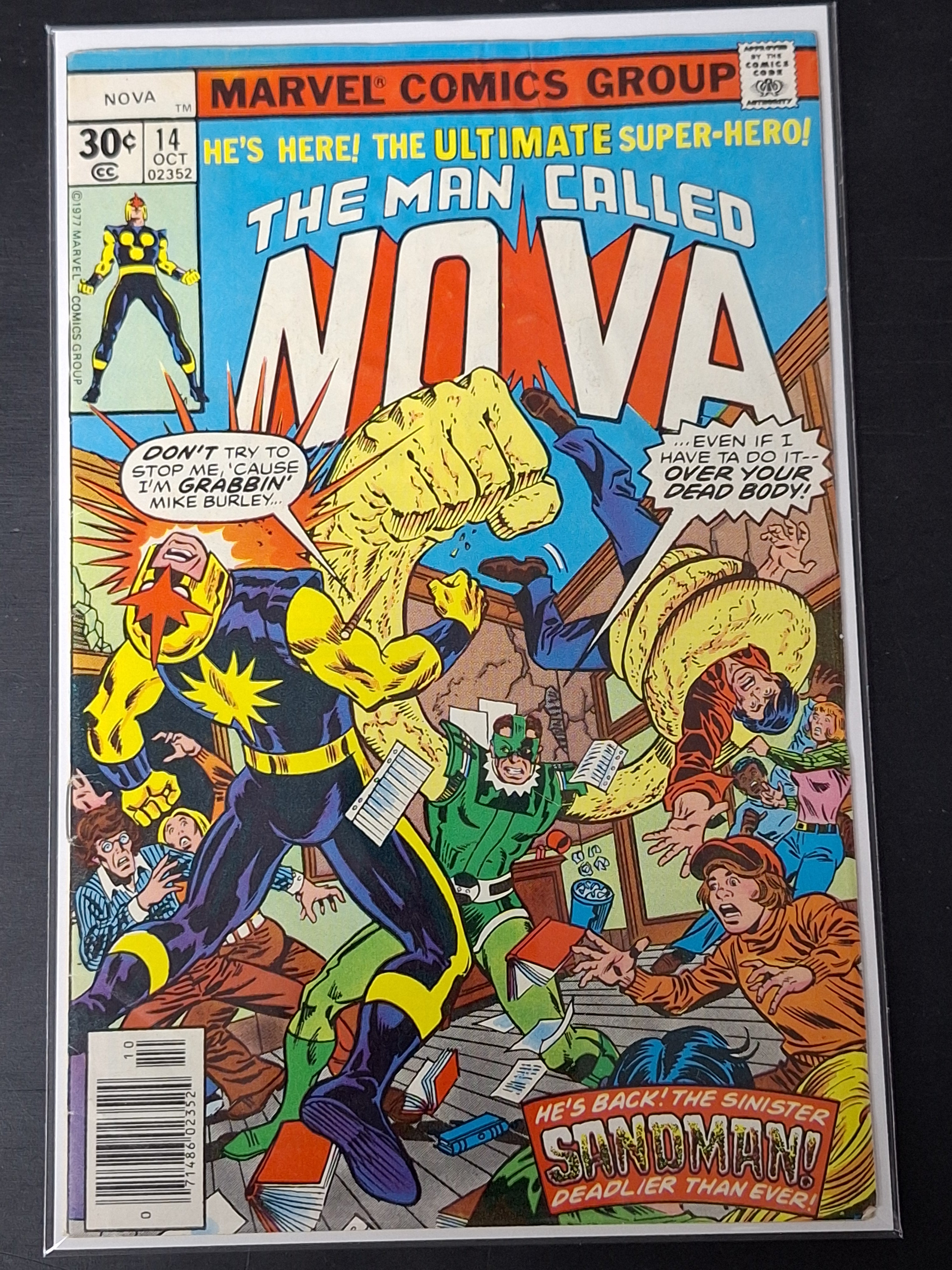 Nova 14 Marvel 1977 Bronze Age, Sandman Appearance