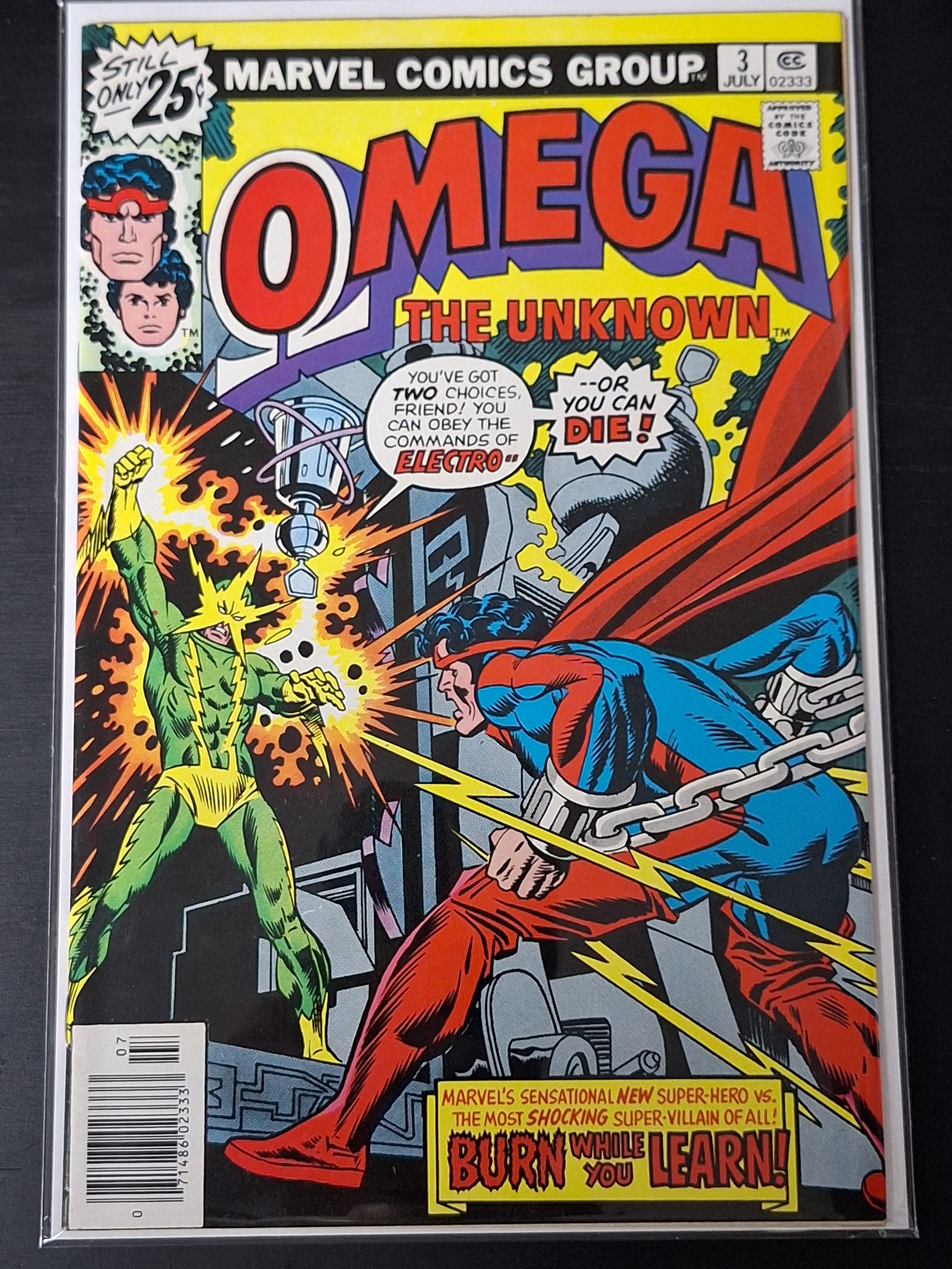 Omega the Unknown 3 Marvel 1976 Electro Appearance