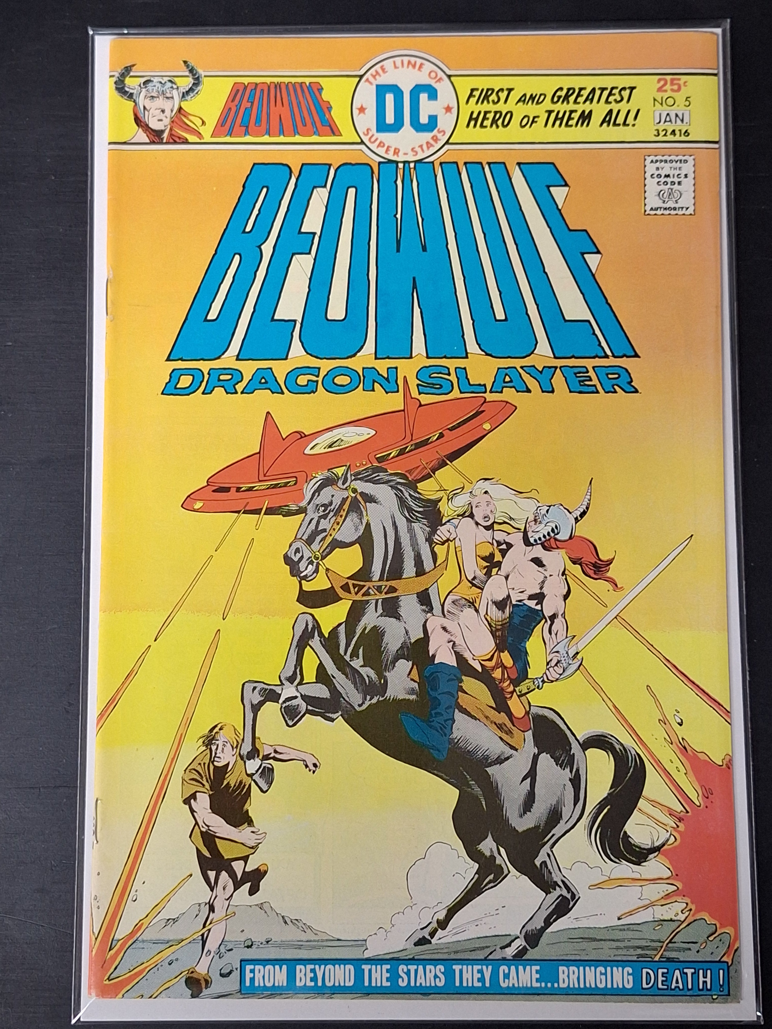 Beowulf Dragonslayer 5 DC 1975 Flying Saucer Story