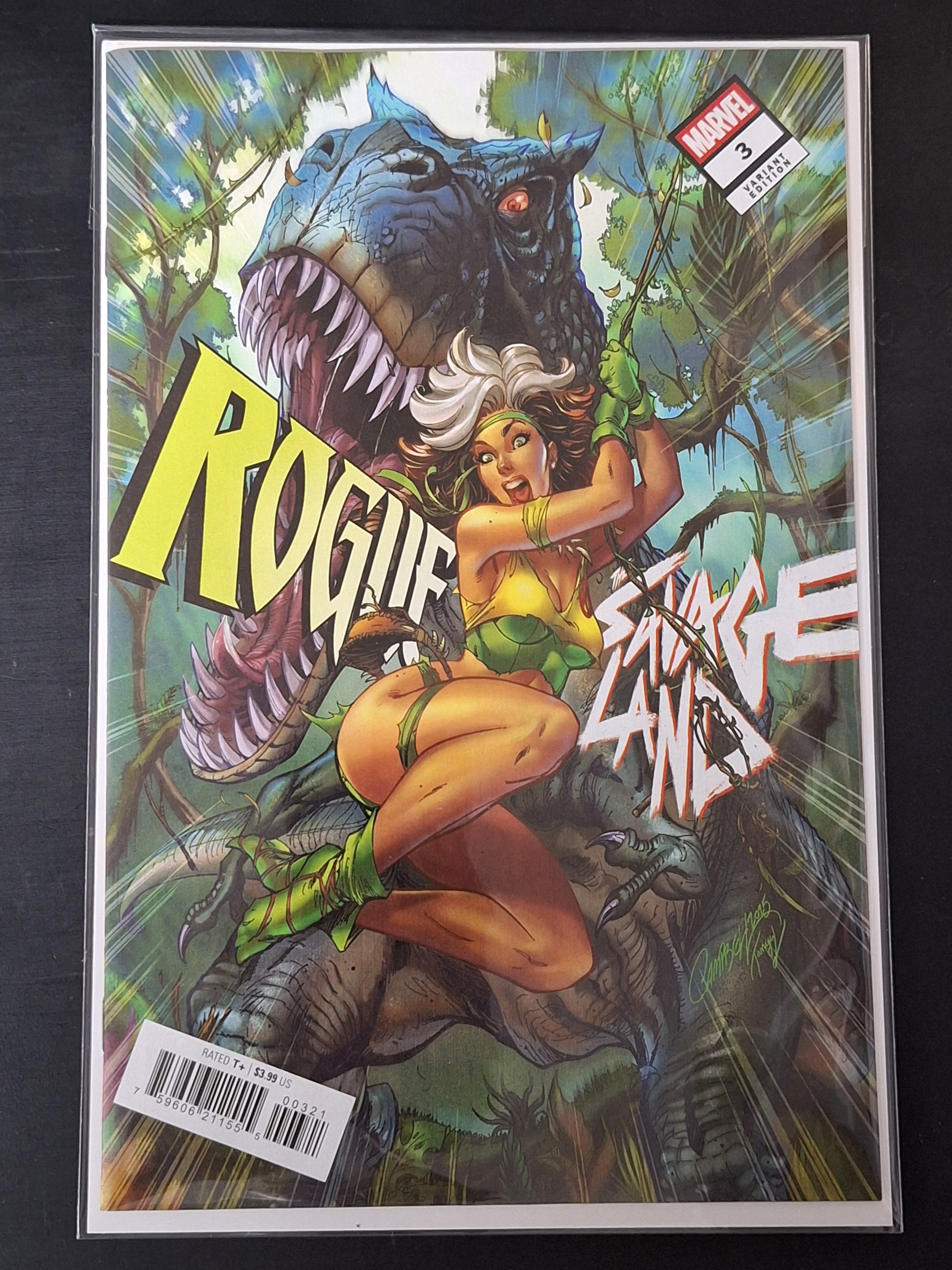 Rogue The Savage Land 3 Marvel 2025 J.Scott Campbell Variant Cover