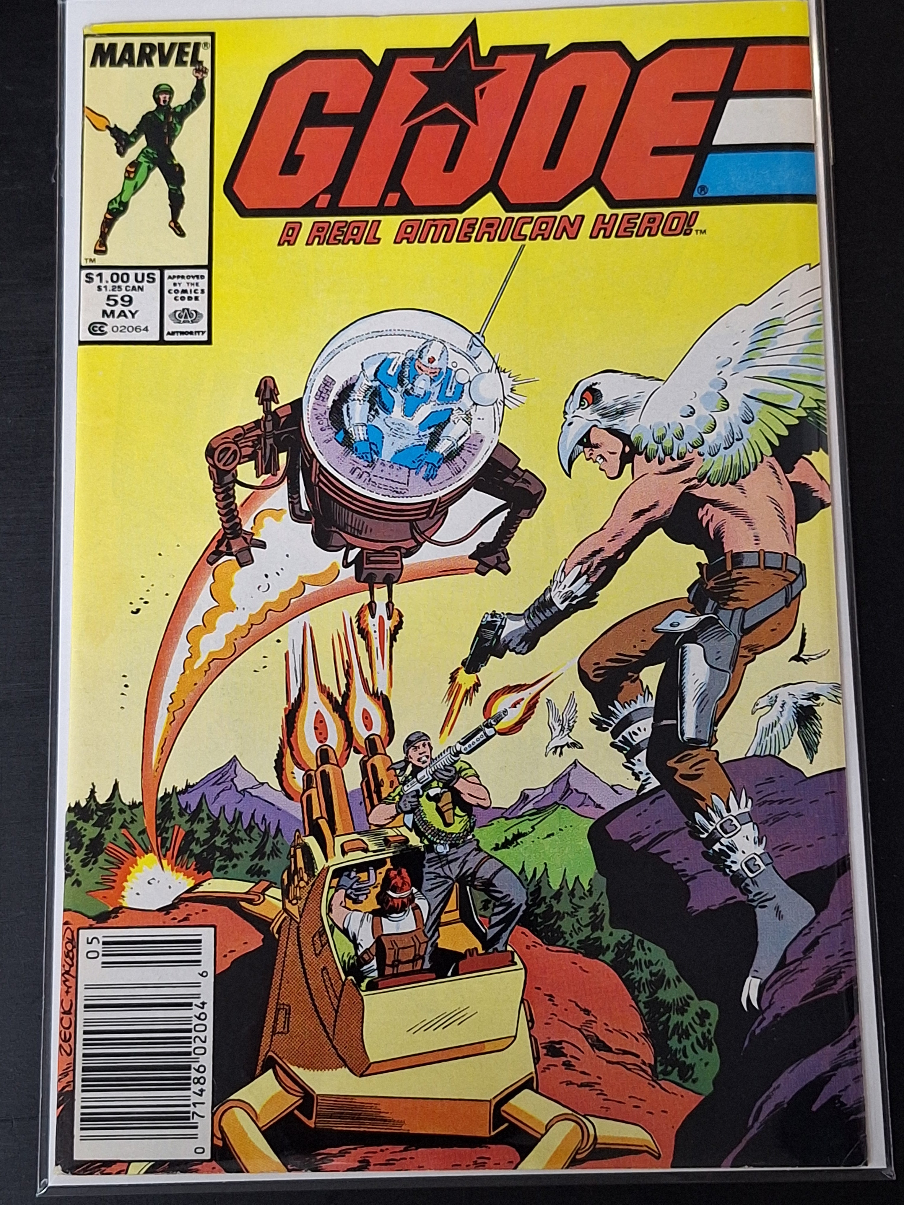 G.I Joe 59 Marvel 1987 Newsstand 1st App of Jinx & More