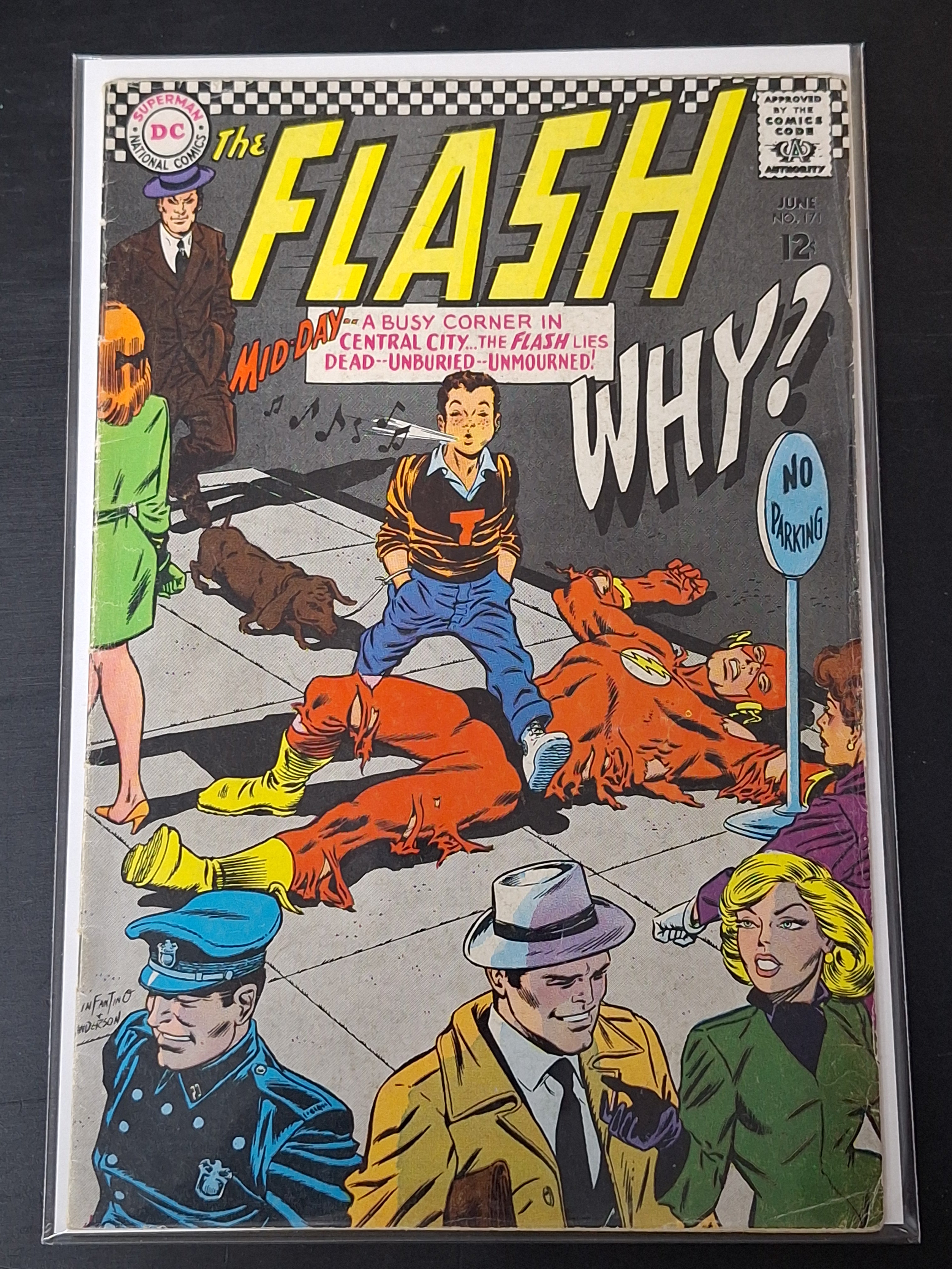The Flash 171 DC 1967 Flash Dead in the Street