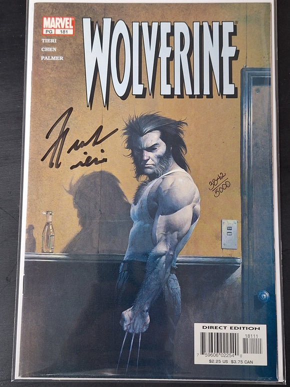 Wolverine 181 Marvel 2002 Signed & Numbered with COA
