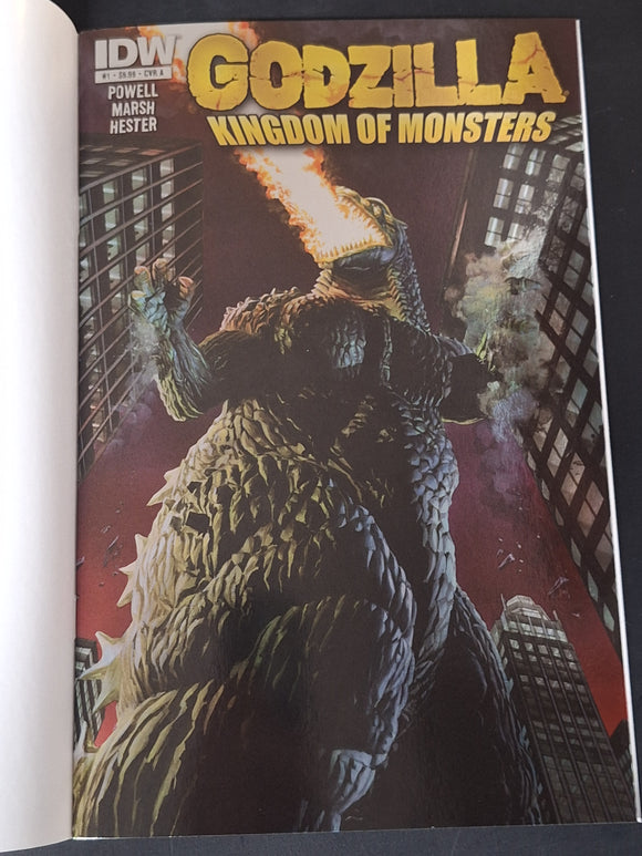 Godzilla Kingdom of Monsters #1 IDW 2025 Alex Ross Foil Variant 70th Anniversary