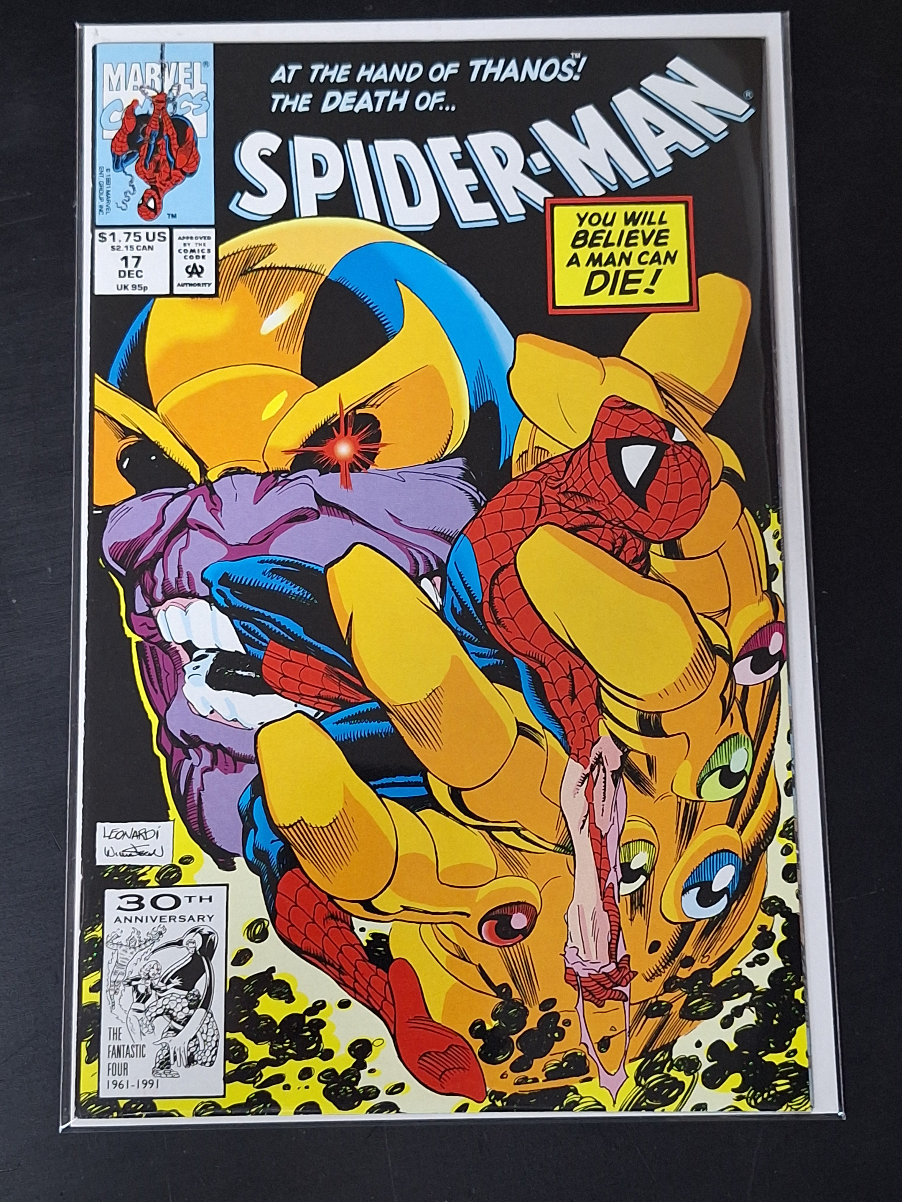 Spider-Man 17 Marvel 1991 The Death of Spider-Man, Thanos App