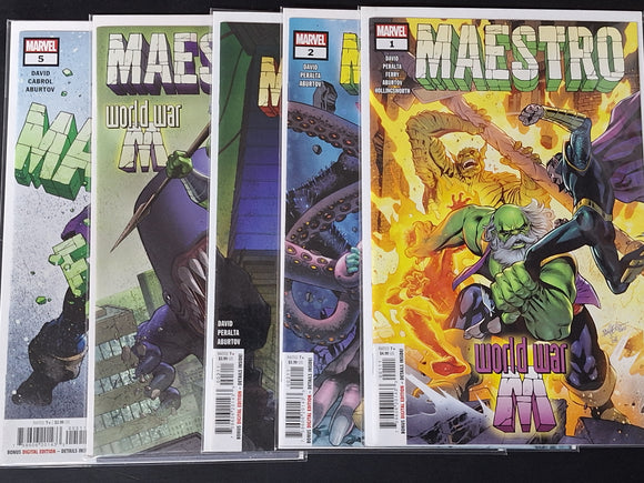 Maestro World War M 1-5 Marvel 2022 Full Set