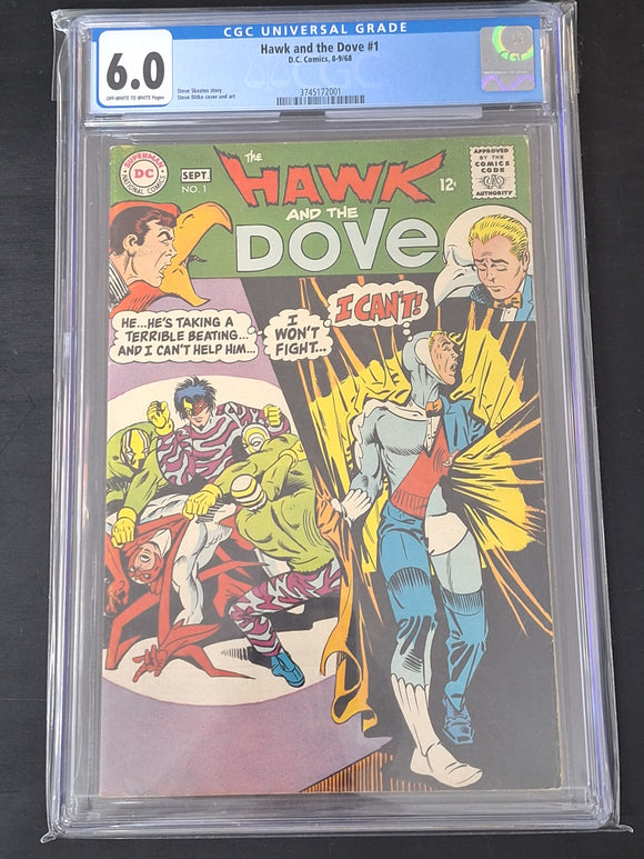 The Hawk And The Dove 1 DC 1969 CGC 6.0 Silver Age Classic
