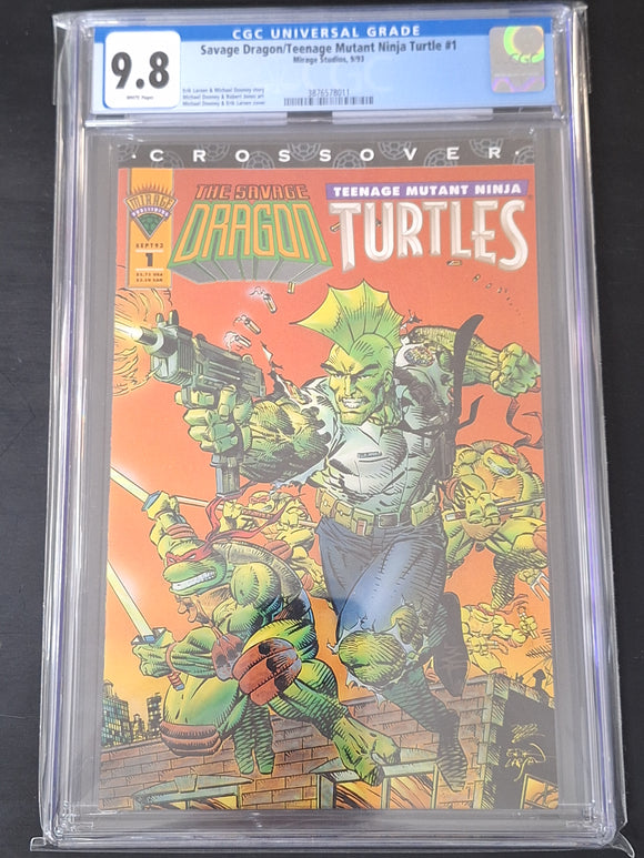 Savage Dragon / Teenage Mutant Ninja Turtles 1 Mirage Studios 1991 CGC 9.8