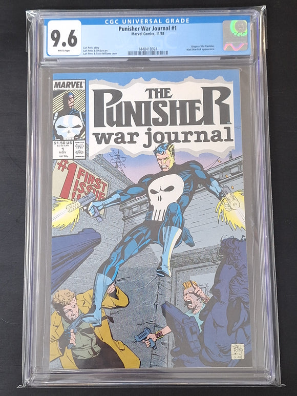 The Punisher: War Journal 1 Marvel 1988 CGC 9.6 The Origin of The Punisher