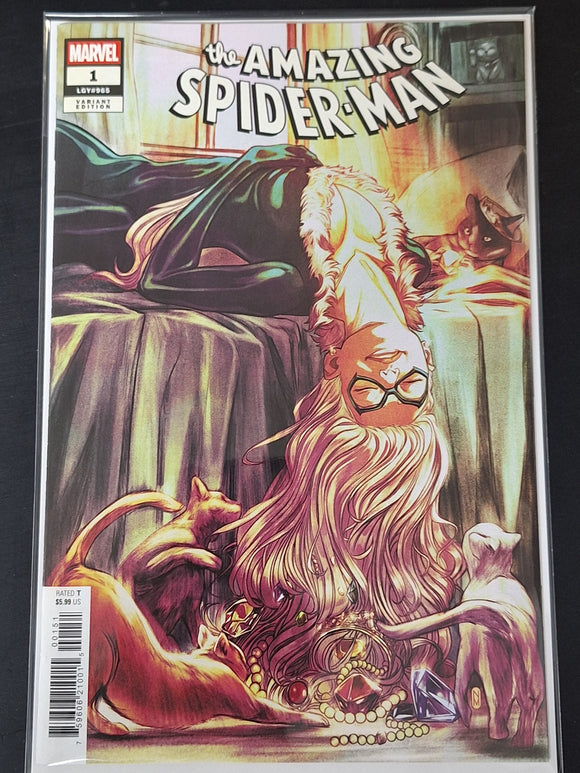 Amazing Spider-Man 1 Marvel 2025 Nimit Malavia Black Cat Variant