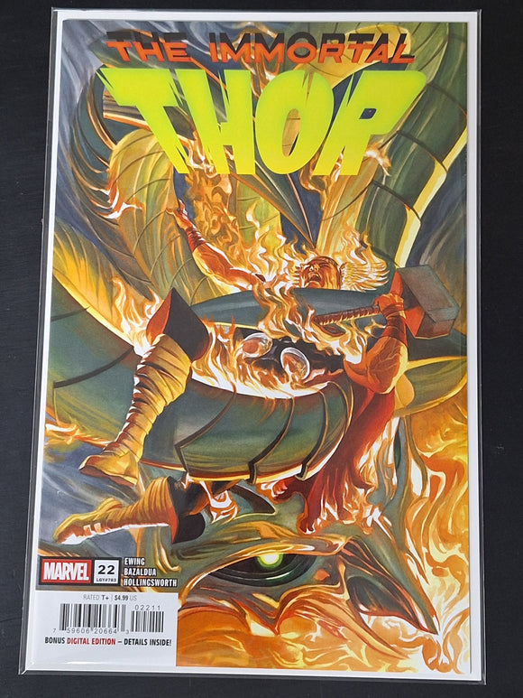 Immortal Thor 21 Marvel 2025 Cover A Alex Ross 1st App of Nrgl
