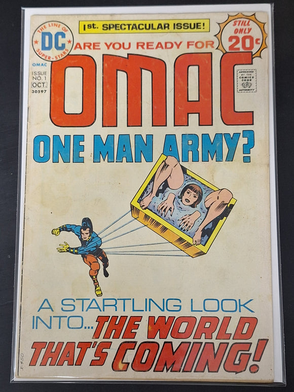 Omac 1 DC 1974 1st App & Origin, Jack Kirby