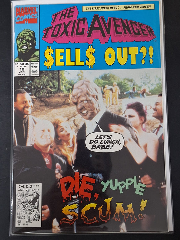 The Toxic Avenger 10 Marvel 1992 Photo Cover