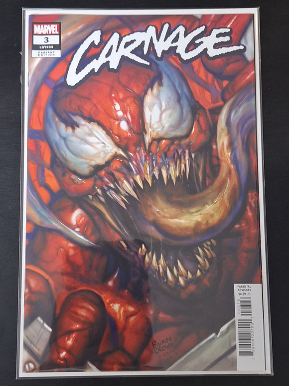 Carnage 3 Marvel 2024 Ryan Brown 1:25 Variant