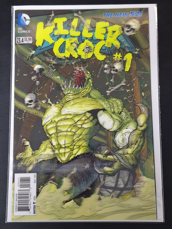 Batman and Robin 23.4 DC 2013 3D Lenticular Cover, Killer Croc #1