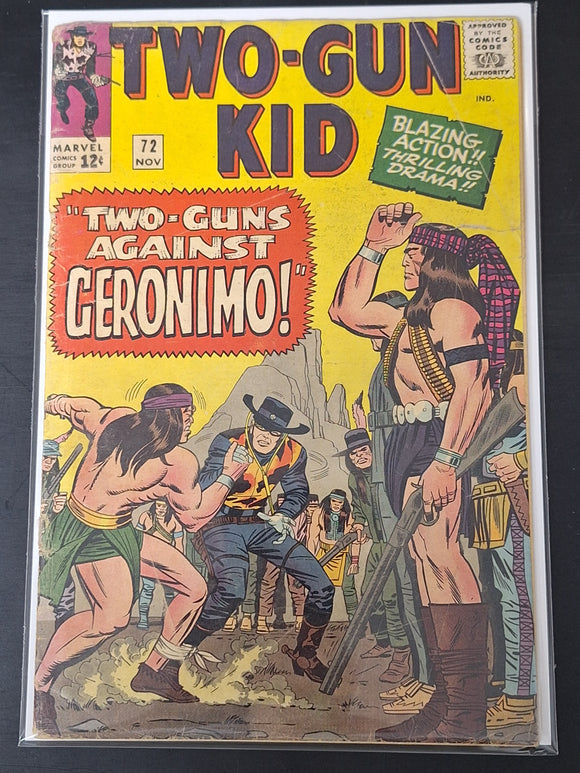 Two-Gun Kid 72 Marvel 1964 Silver Age, Geronimo