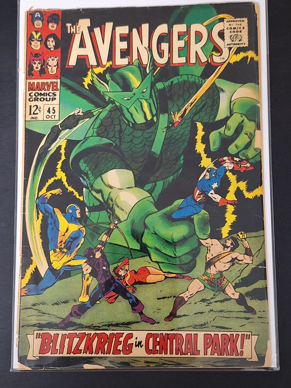 Avengers 45 Marvel 1967 Silver Age, Hercules Joins the Avengers