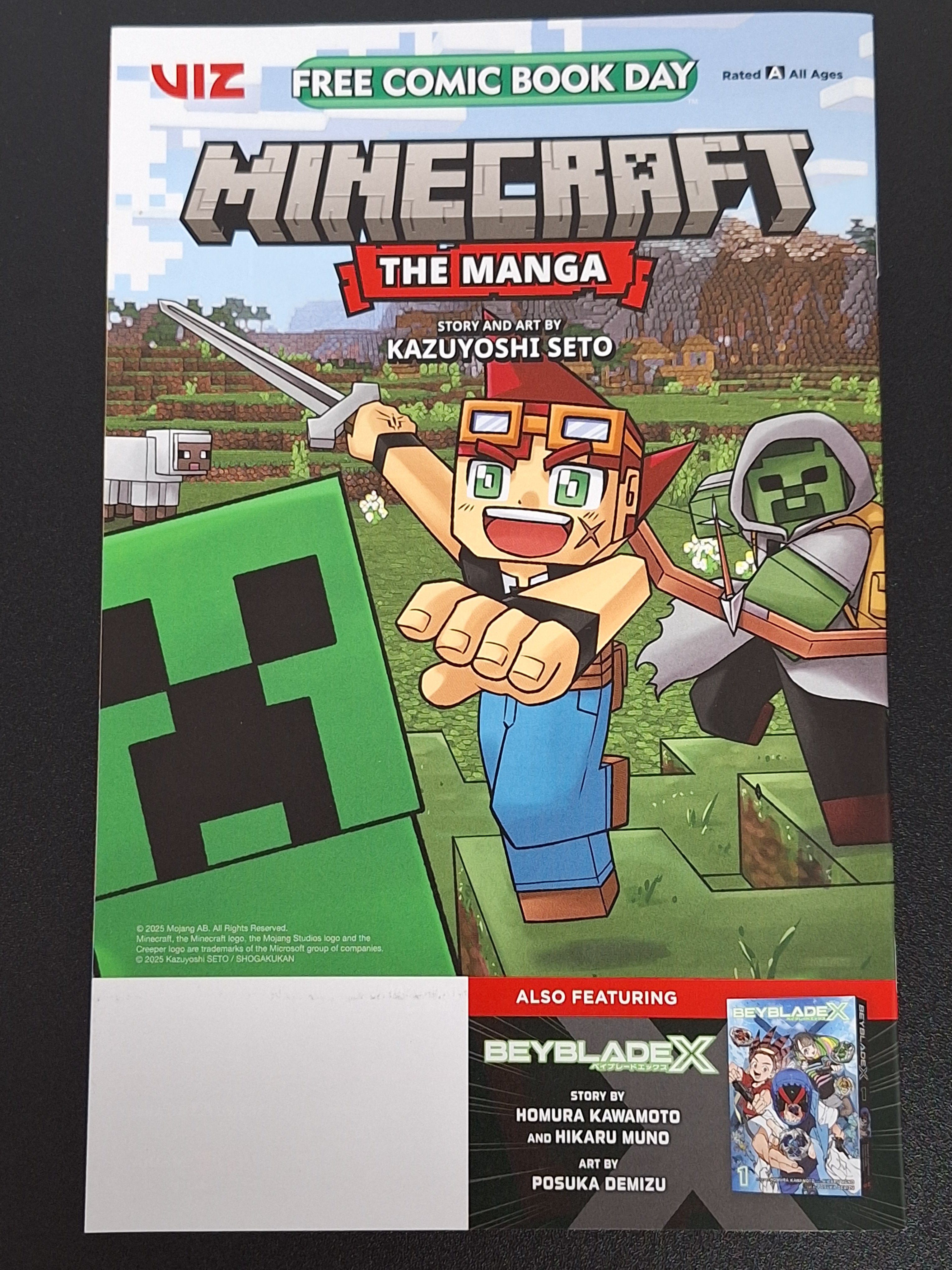 FCBD 2025 - VIZ - MINECRAFT THE MANGA & BEYBLADE X