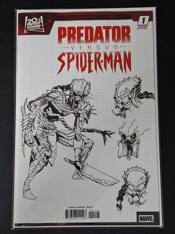 Predator Versus Spider-Man 1 Marvel 2025 1:10 Design Variant