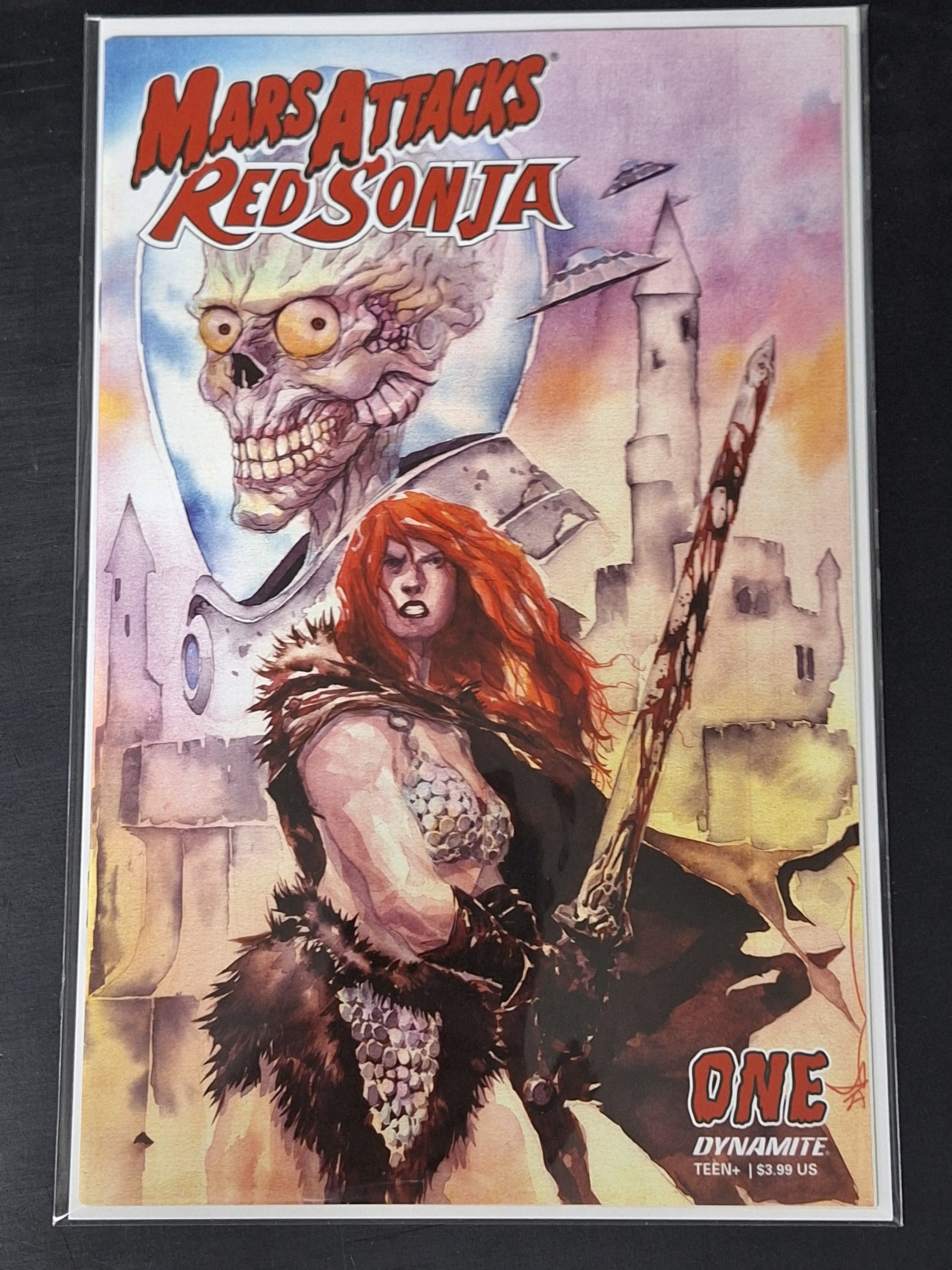 Mars Attacks Red Sonja 1 Dynamite 2020 Cover B Dustin Nguyen