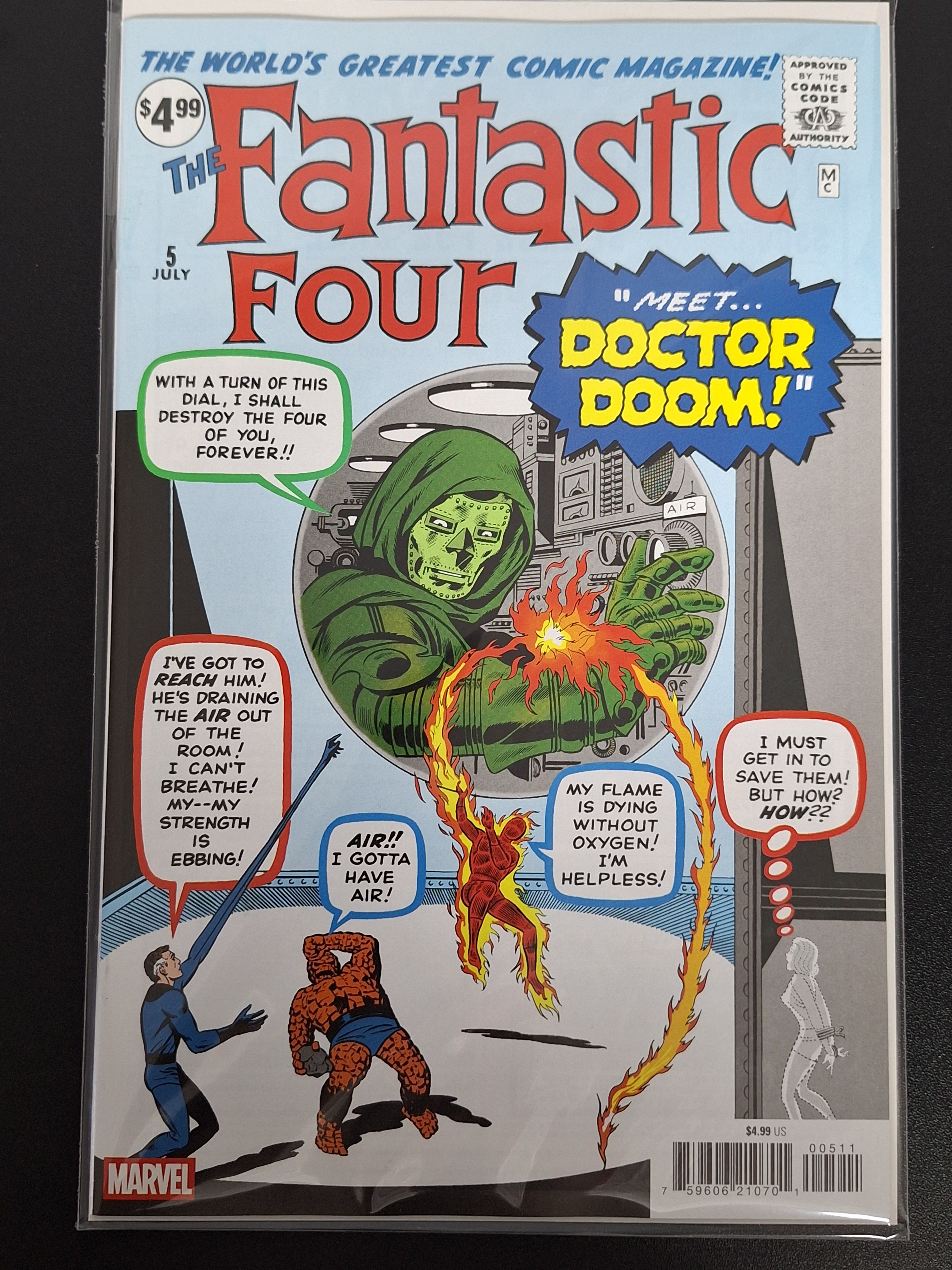 Fantastic Four 5 Marvel 2025 Facsimile Edition 1st App of Doctor Doom