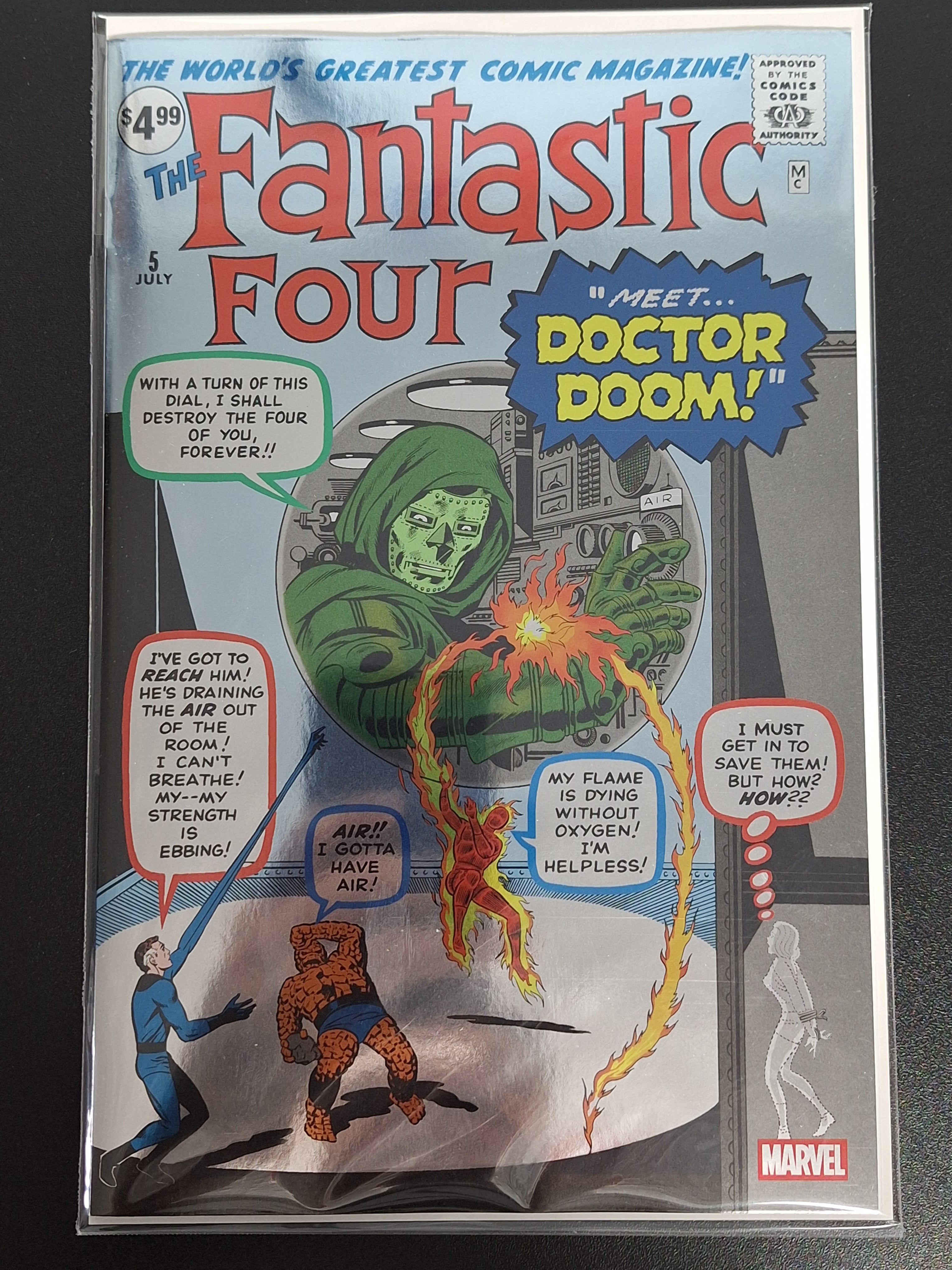 Fantastic Four 5 Marvel 2025 Facsimiled Edition Foil Variant