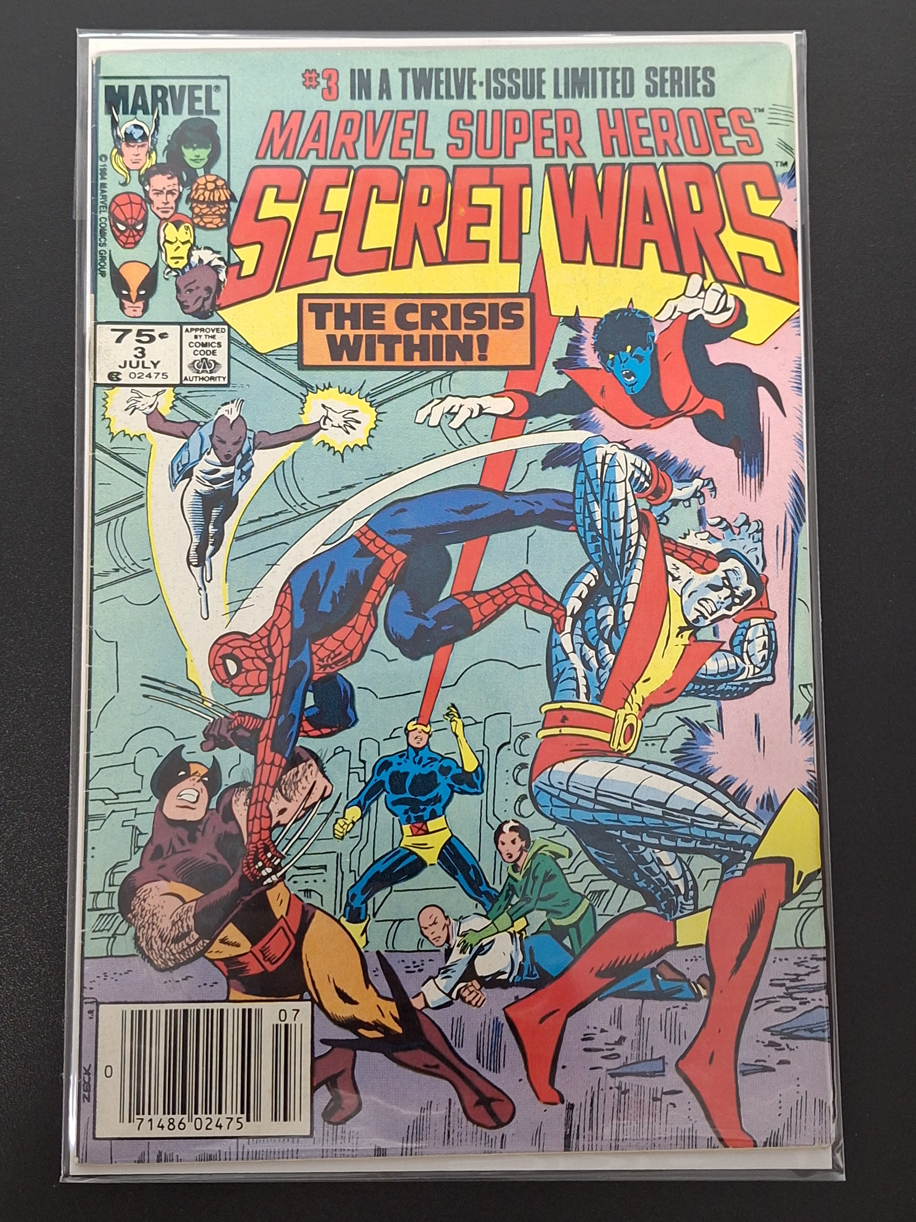 Secret Wars 3 marvel 1984 Newsstand 1st Titania & Volcana