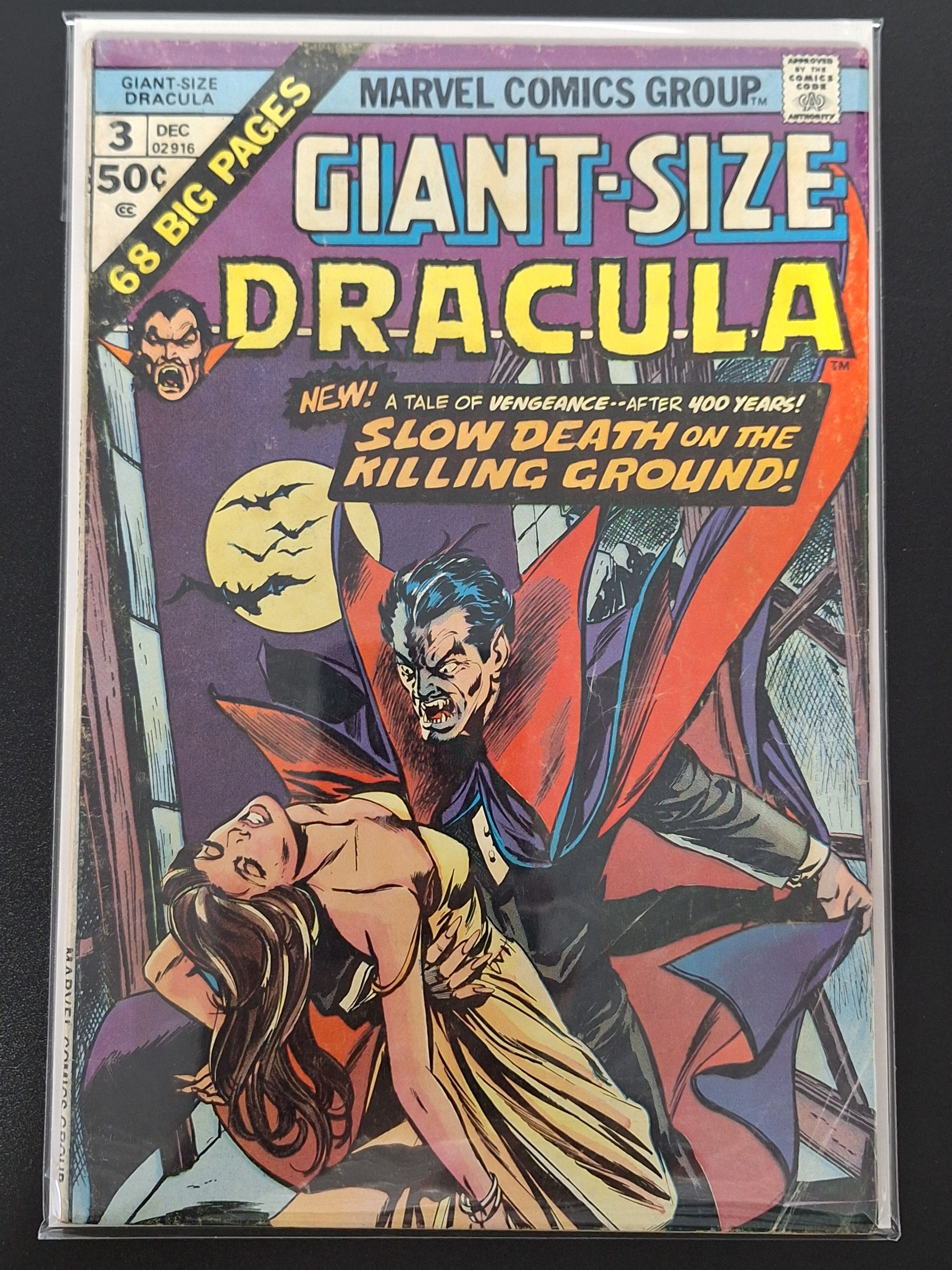 Giant-Size Dracula 3 Marvel 1974 1st App of Elianne Turac