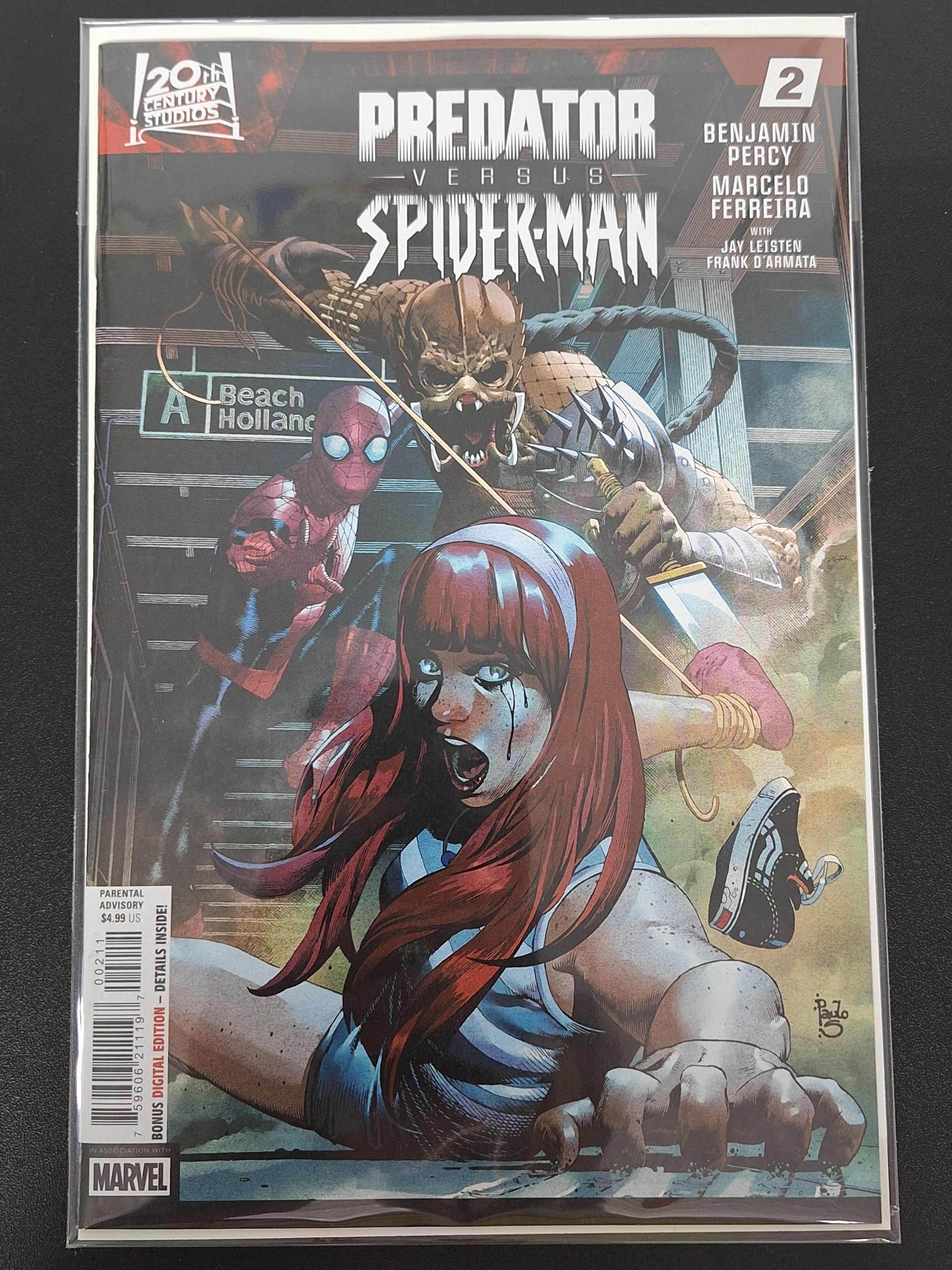 Predator Versus Spider-Man 2 Marvel 2025 Cover A