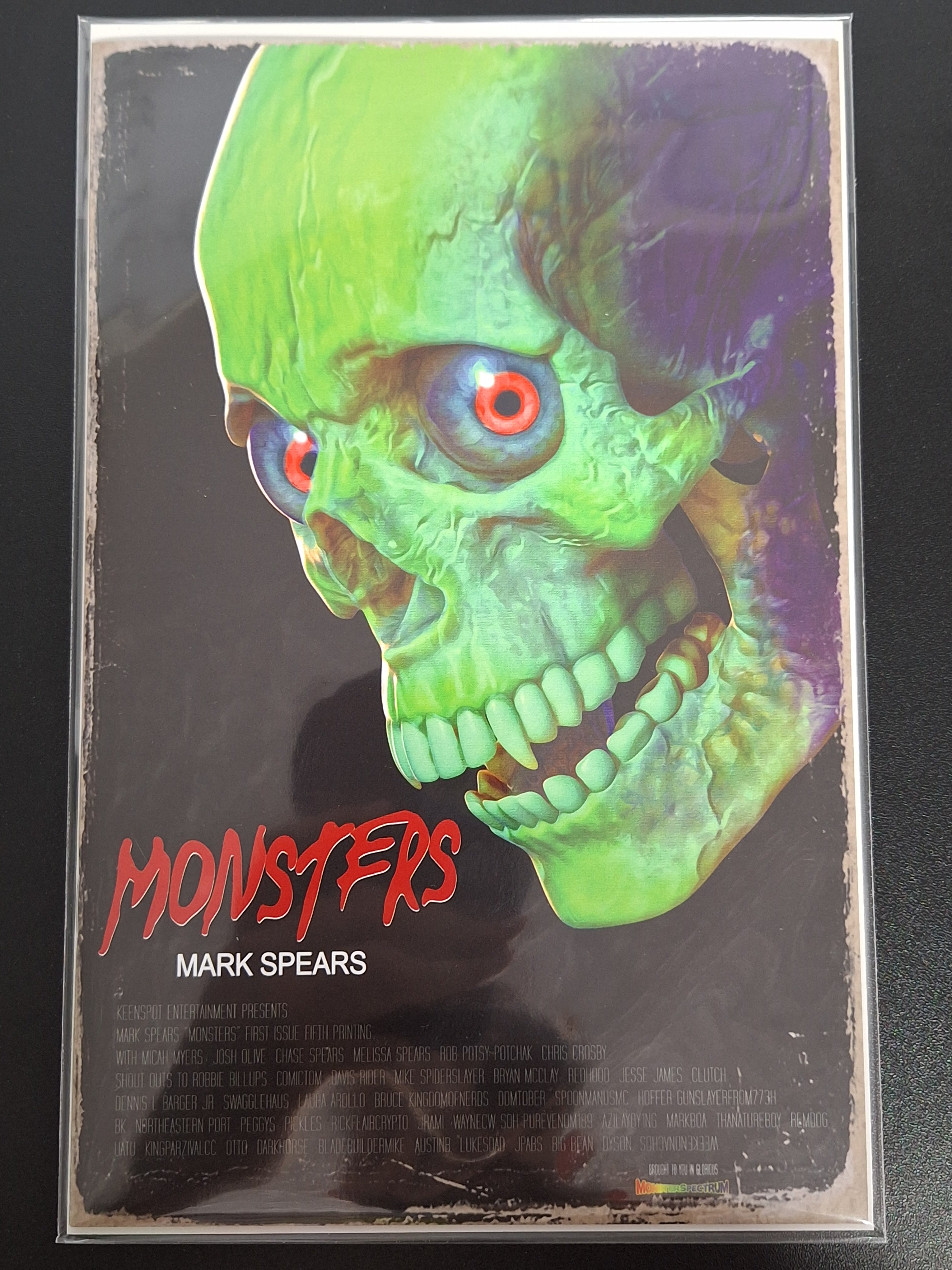 Mark Spears Monsters 1 Keenspot 2025 Fifth Printing 1:20 Variant Evil Dead Homage