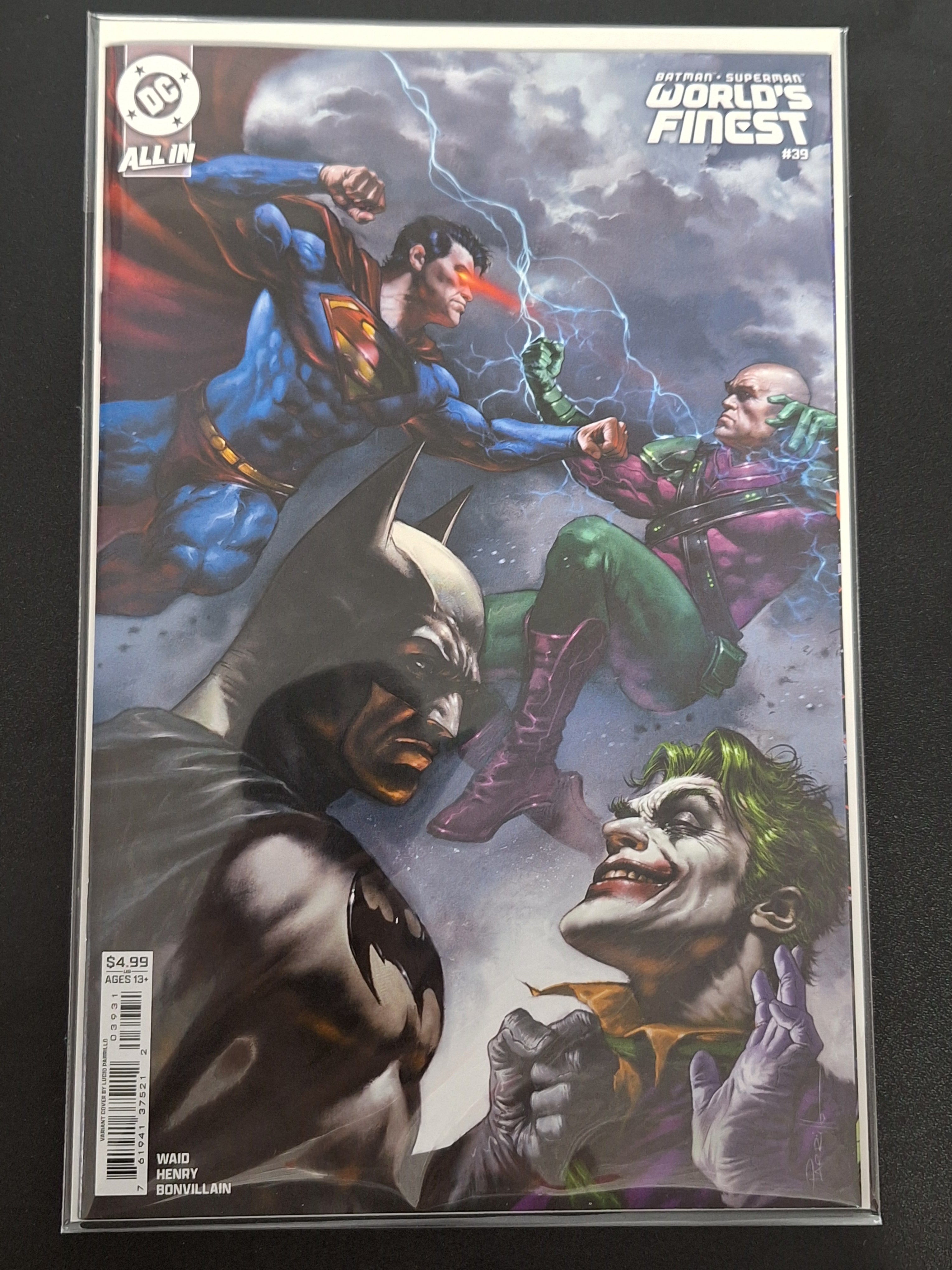 Batman Superman World's Finest 39 DC Parrillo Variant